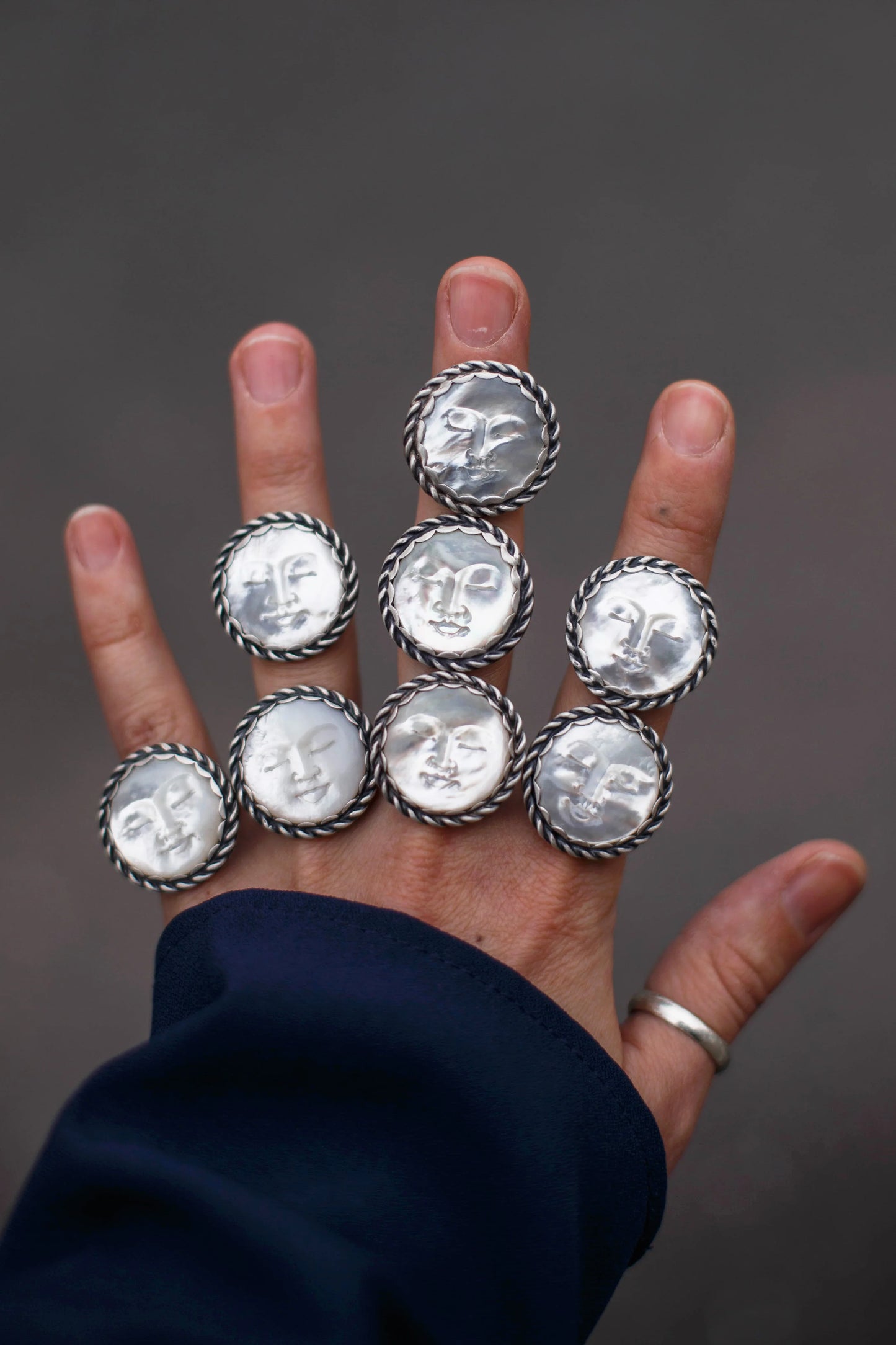 Size 7.5 | Lady in the Moon Ring | #12