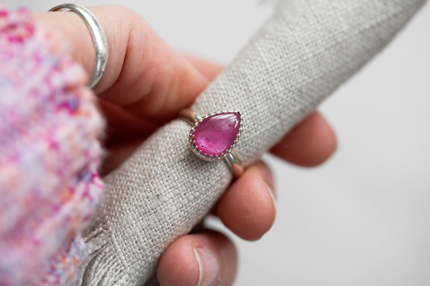 Size 6 | Pink Sapphire Ring | #1