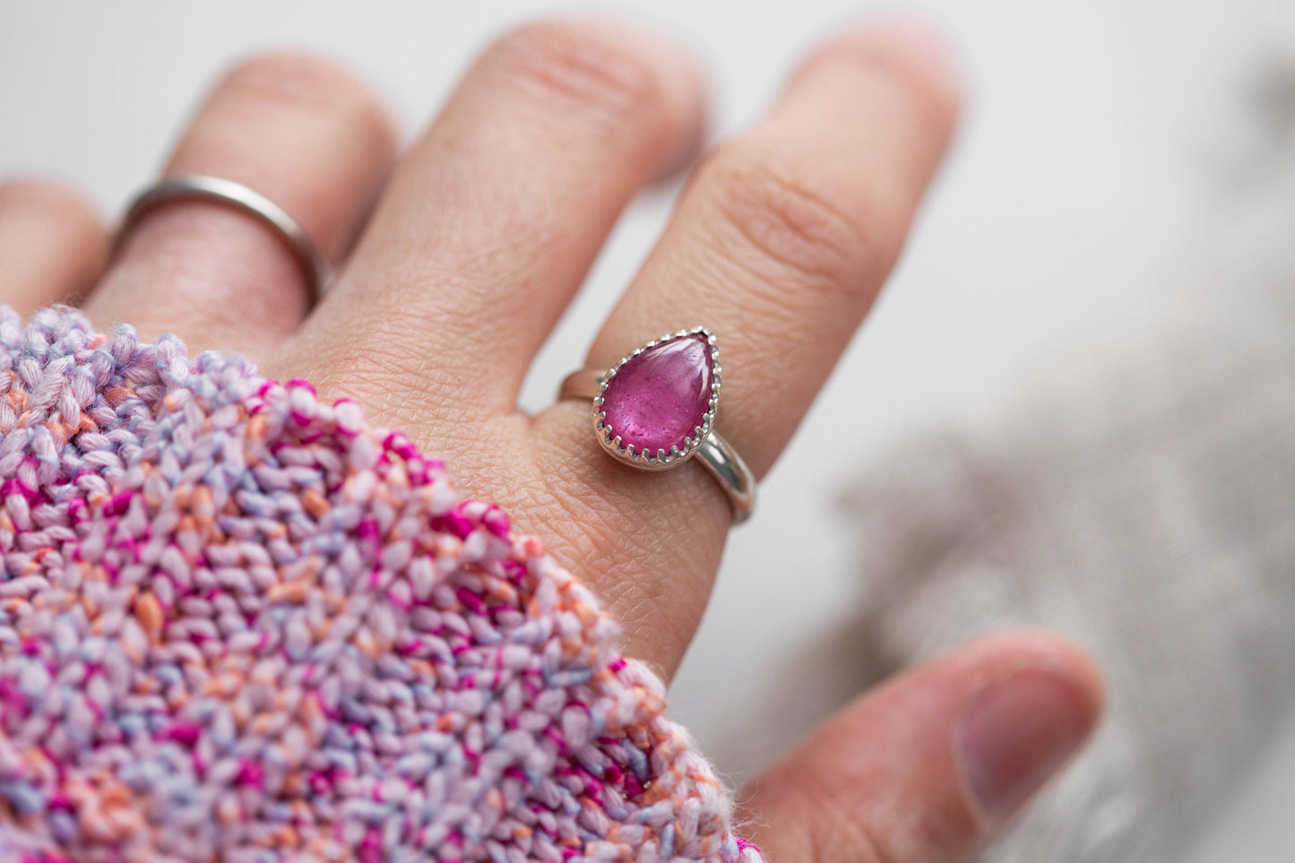 Size 6 | Pink Sapphire Ring | #1