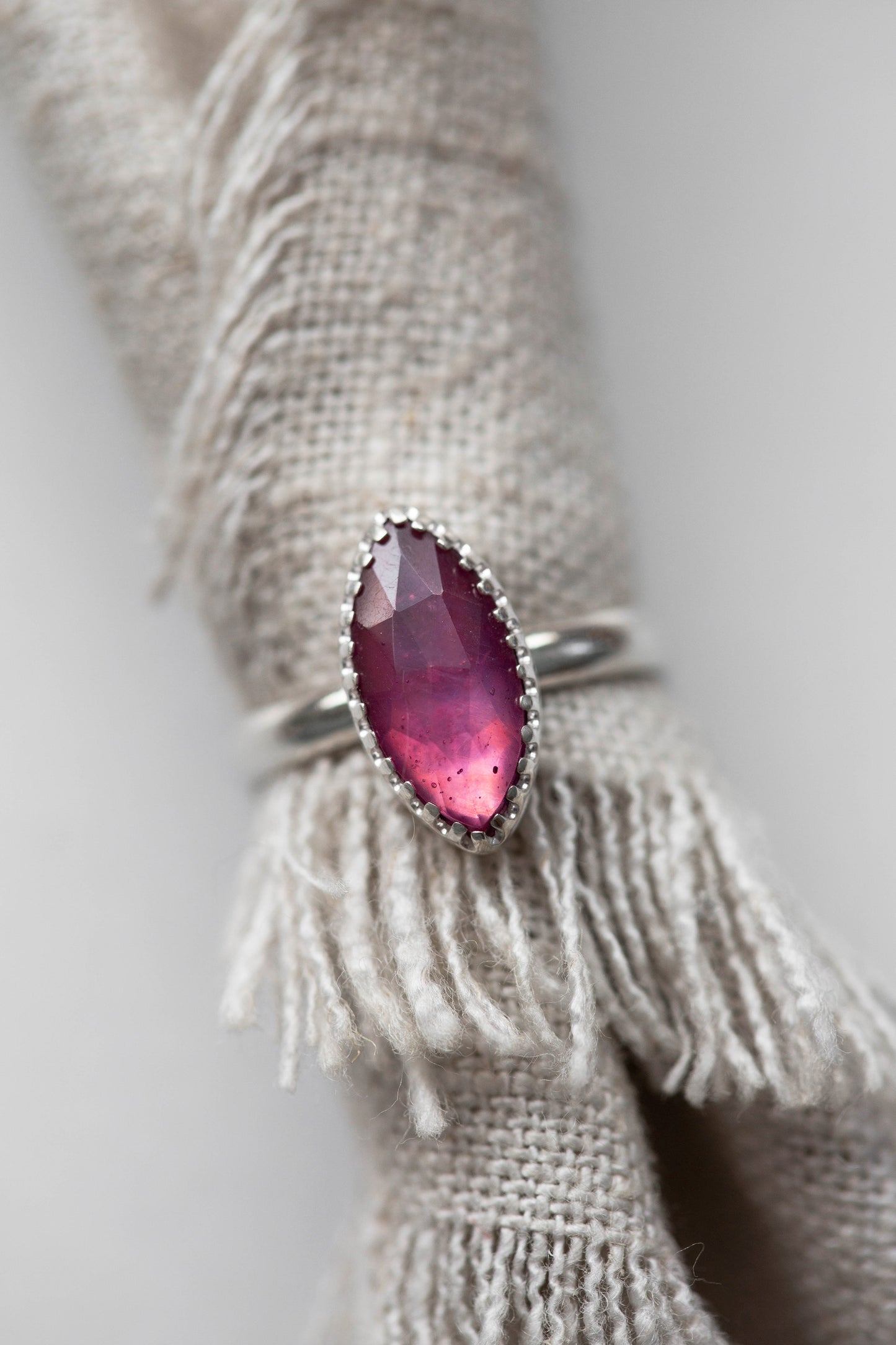 Size 7.5 | Pink Sapphire Ring | #3
