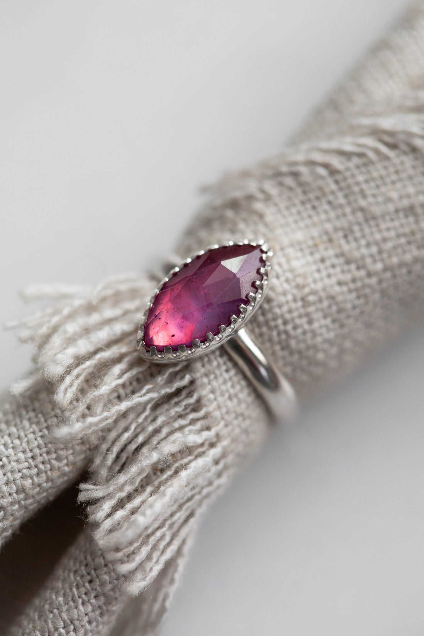 Size 7.5 | Pink Sapphire Ring | #3