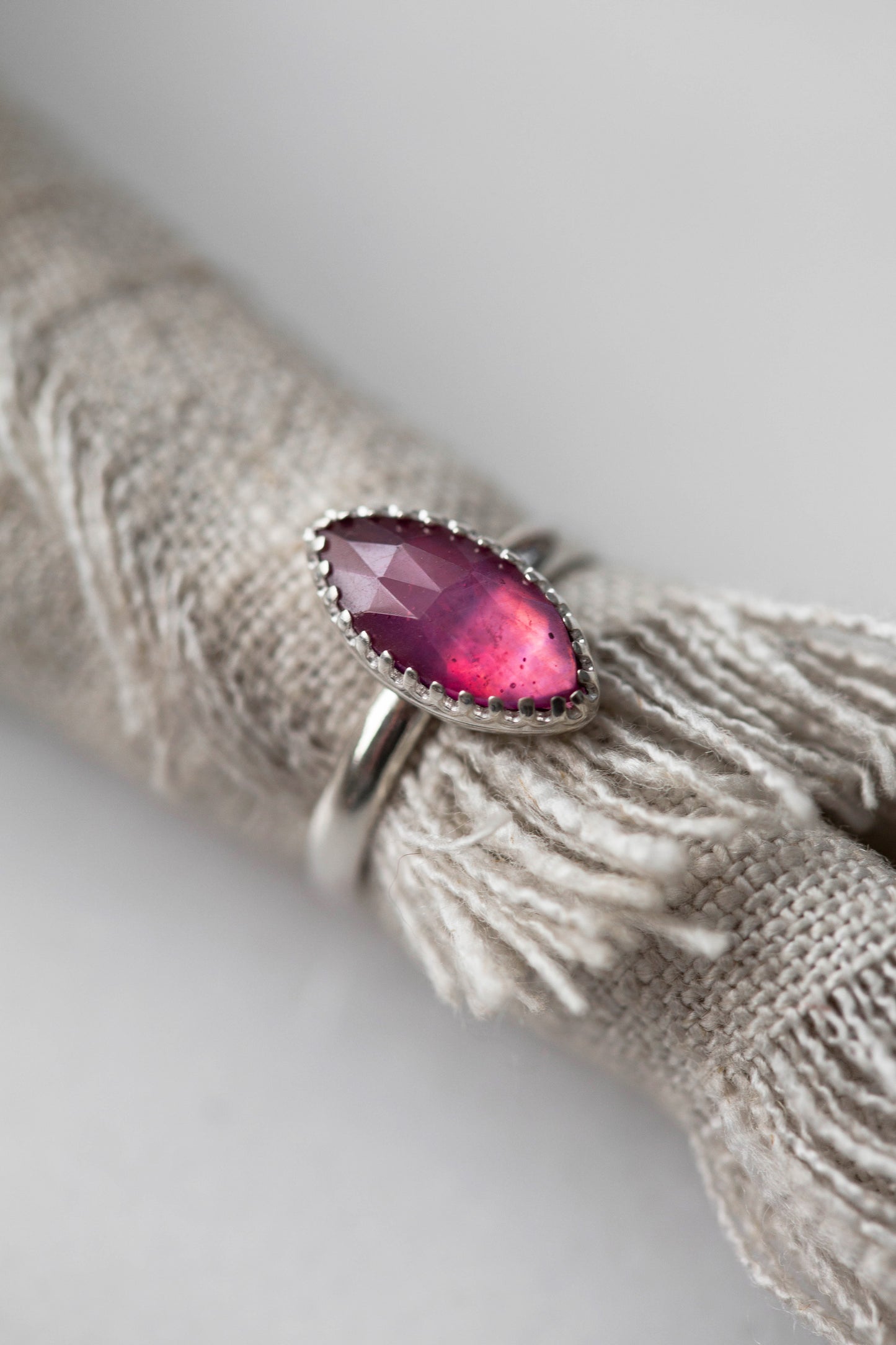 Size 7.5 | Pink Sapphire Ring | #3