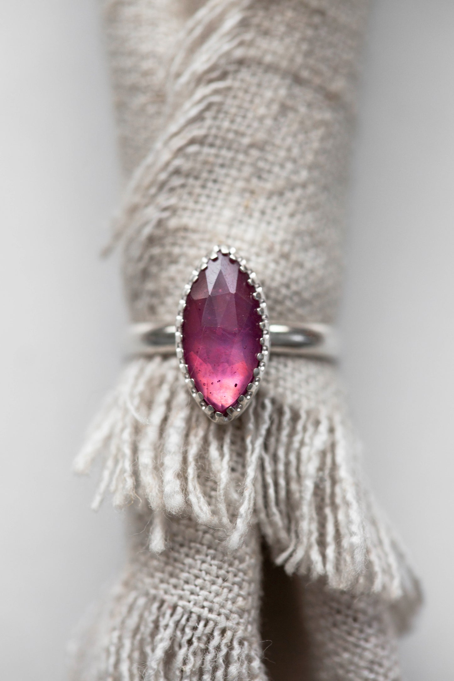 Size 7.5 | Pink Sapphire Ring | #3