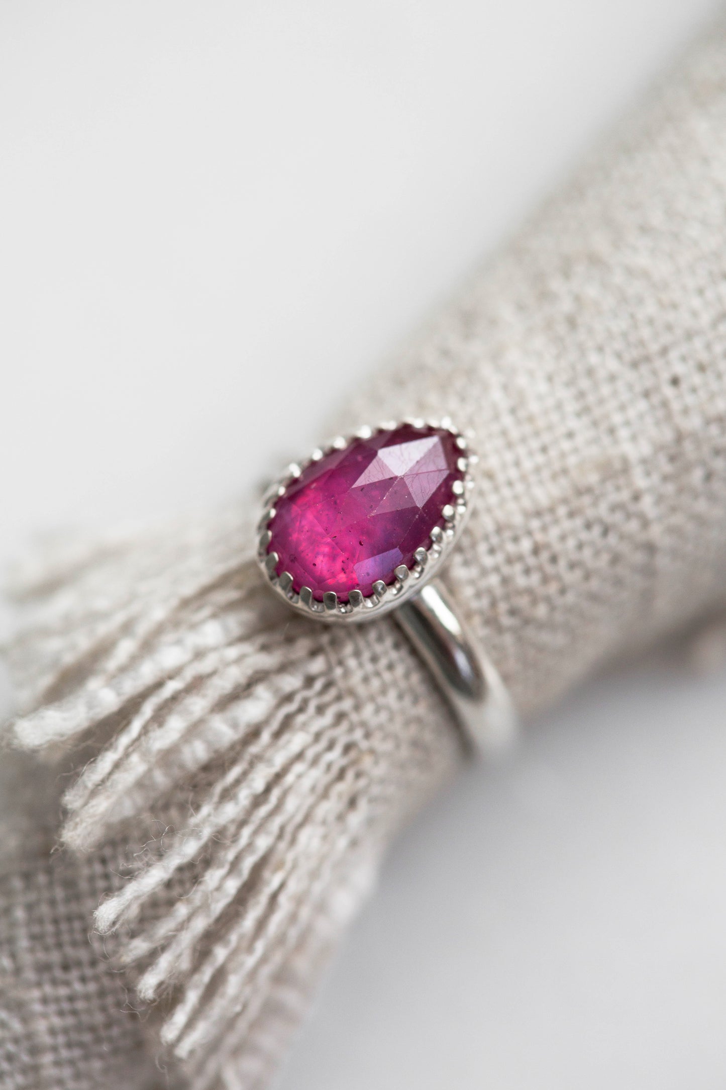 Size 7 | Pink Sapphire Ring | #4