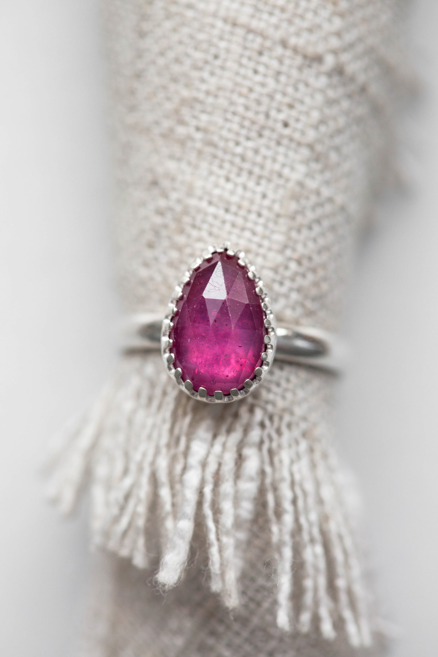 Size 7 | Pink Sapphire Ring | #4