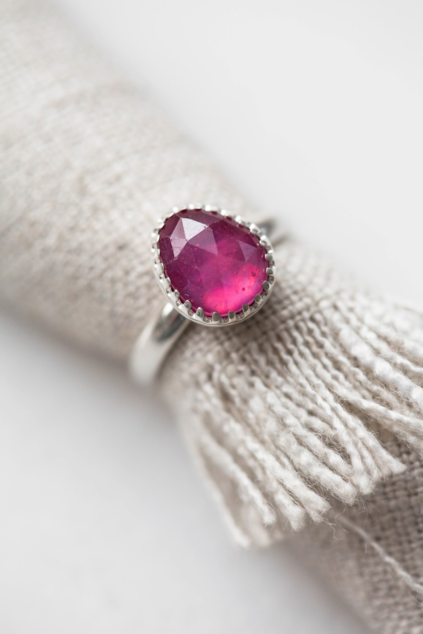 Size 6 | Pink Sapphire Ring | #5