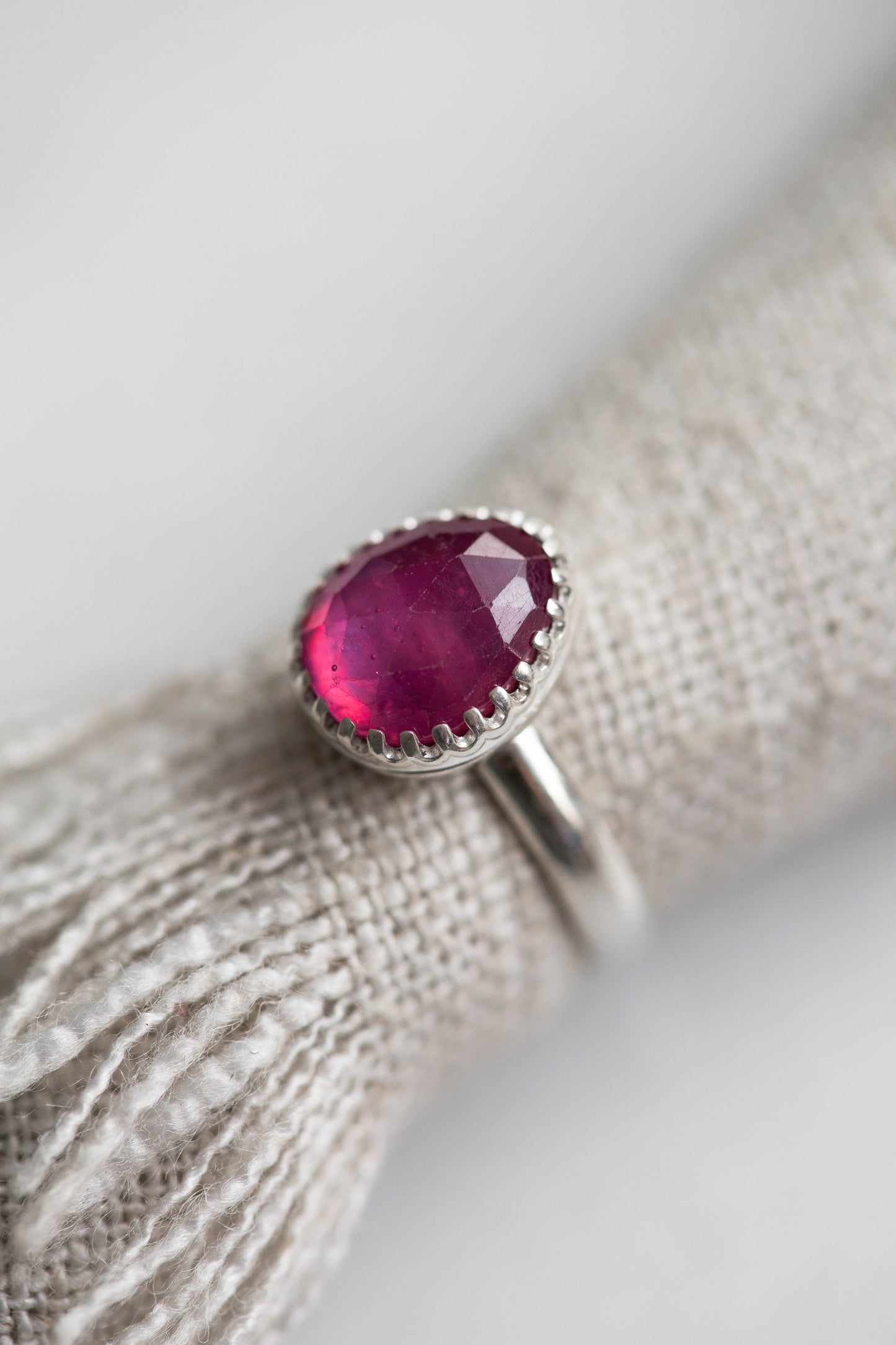 Size 6 | Pink Sapphire Ring | #5