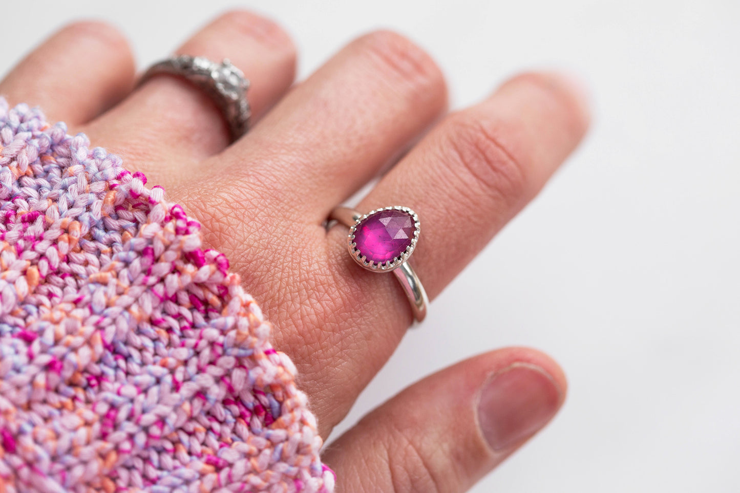 Size 9.5 | Pink Sapphire Ring | #7