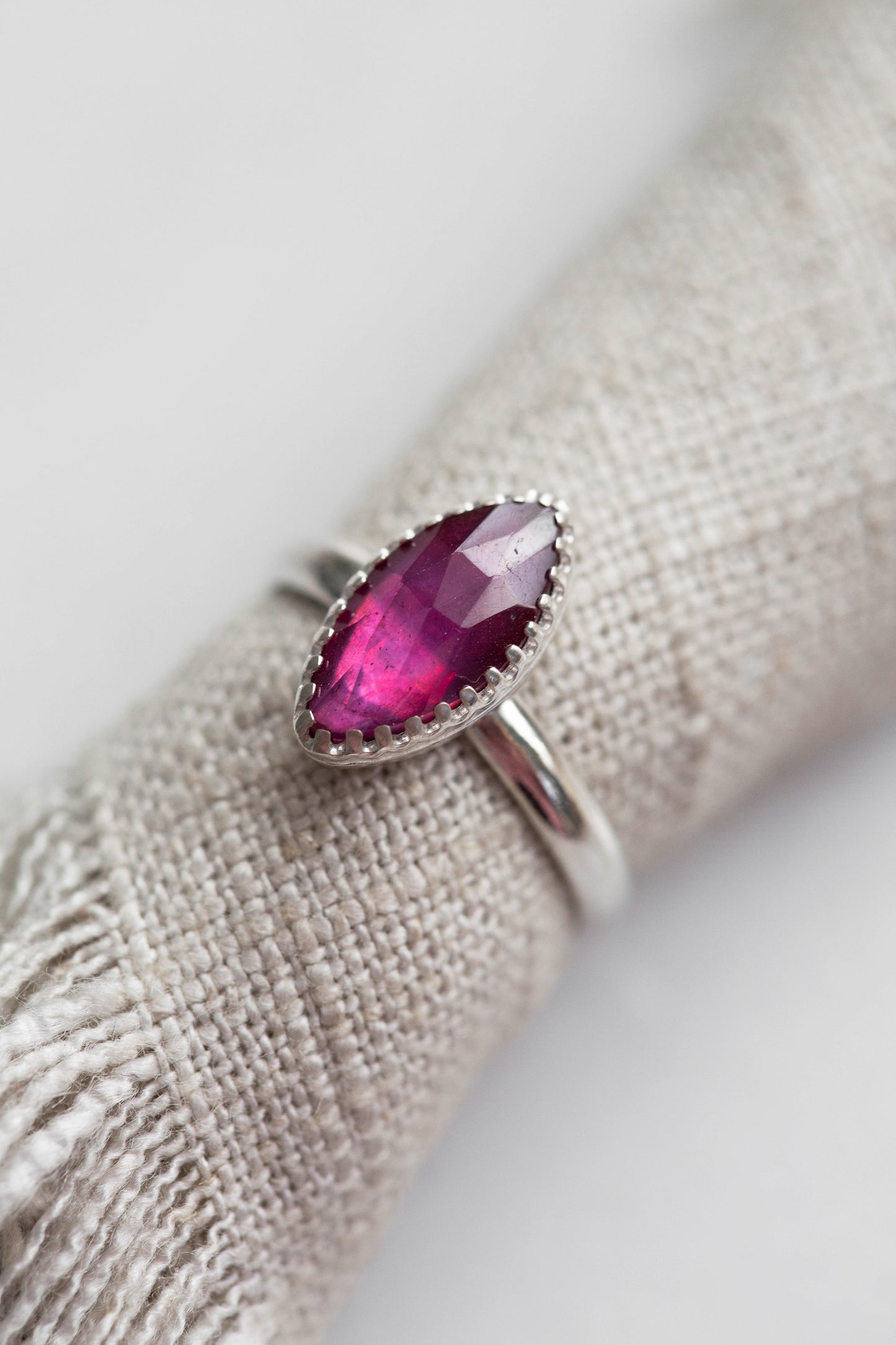 Size 9 | Pink Sapphire Ring | #8