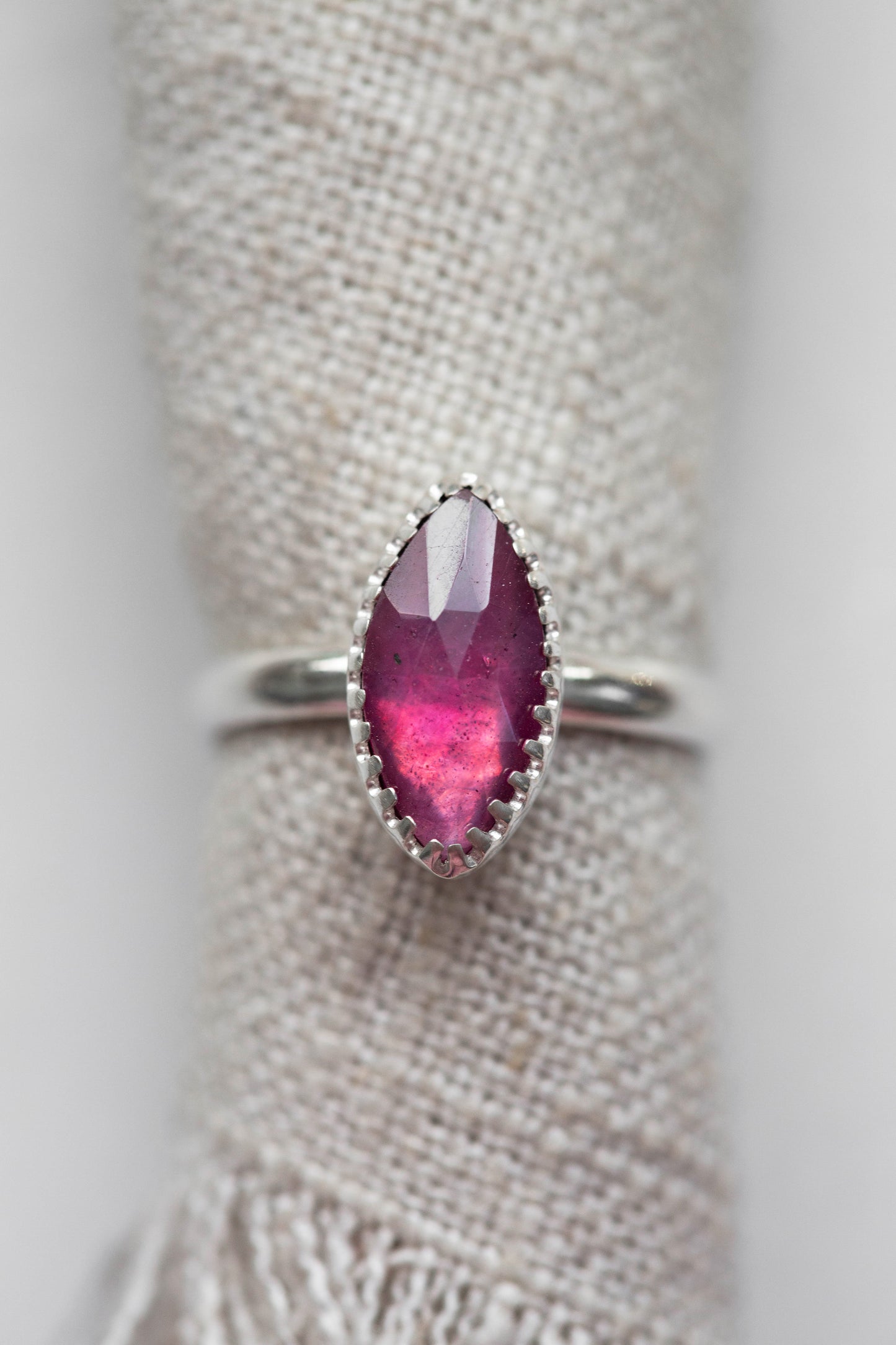 Size 8 | Pink Sapphire Ring | #10