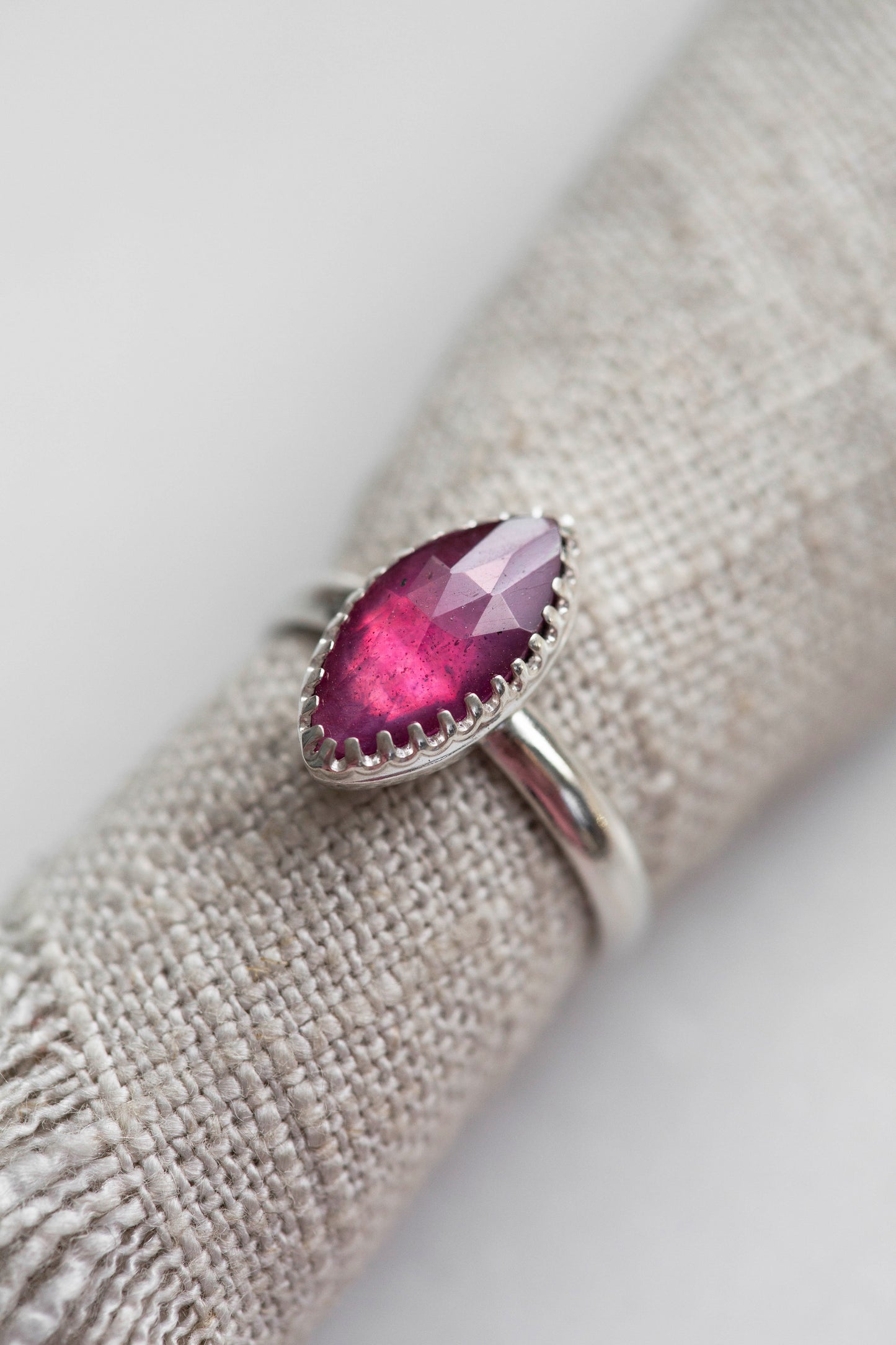 Size 8 | Pink Sapphire Ring | #10