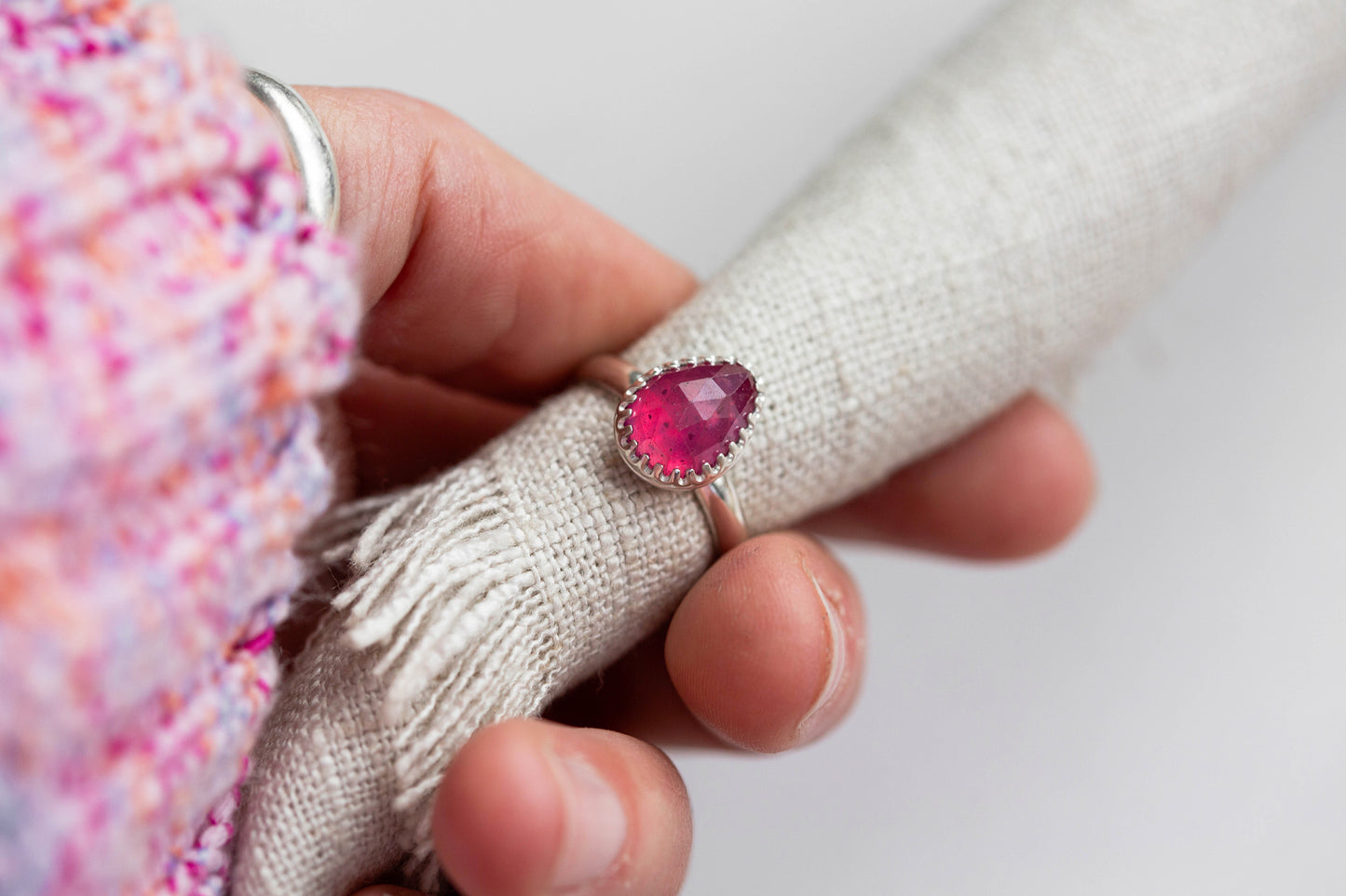 Size 6 | Pink Sapphire Ring | #11