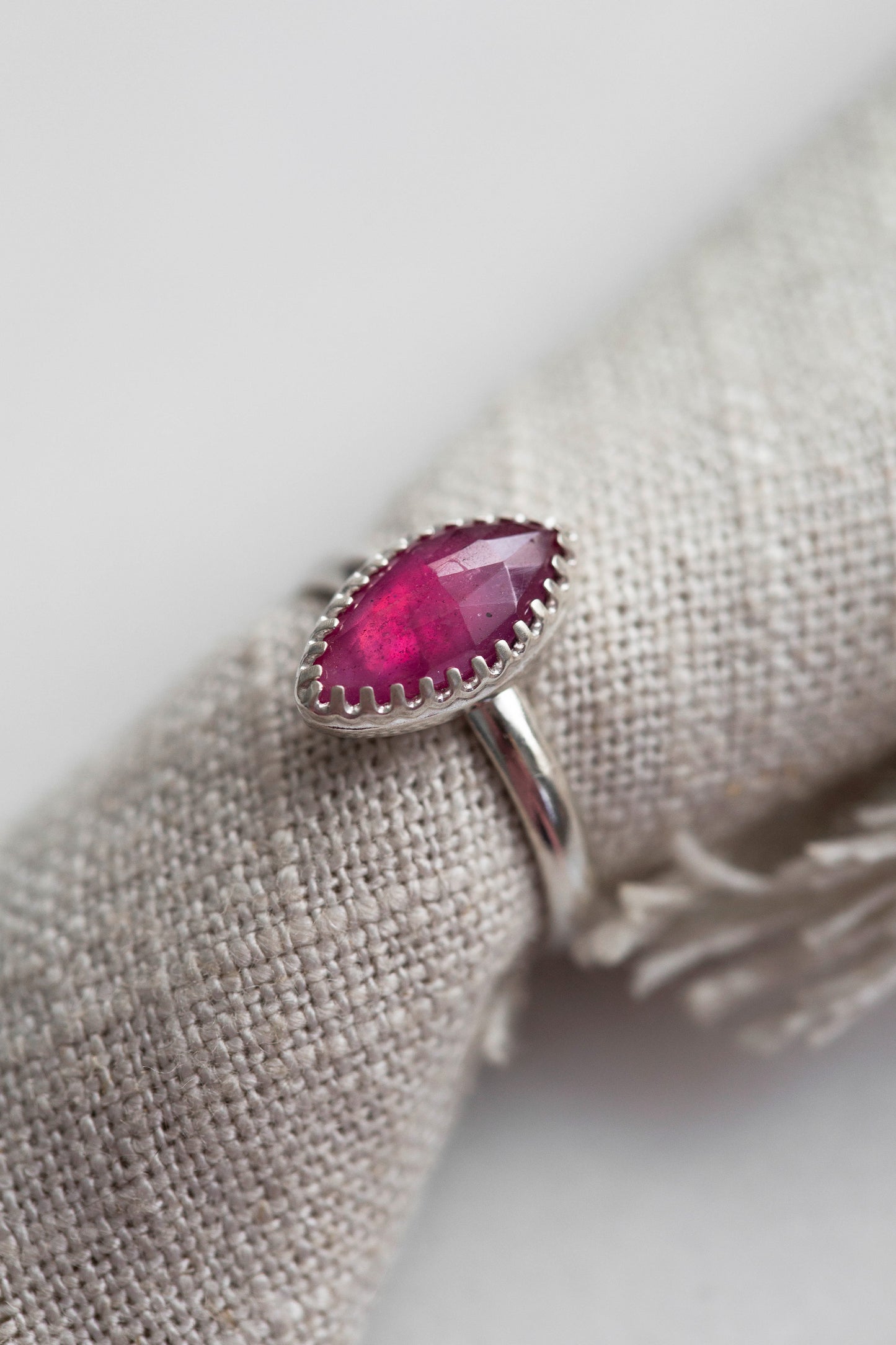 Size 8.75 | Pink Sapphire Ring | #13