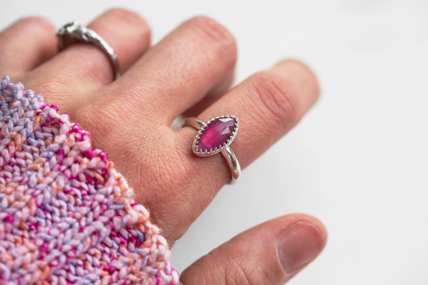 Size 8.75 | Pink Sapphire Ring | #13