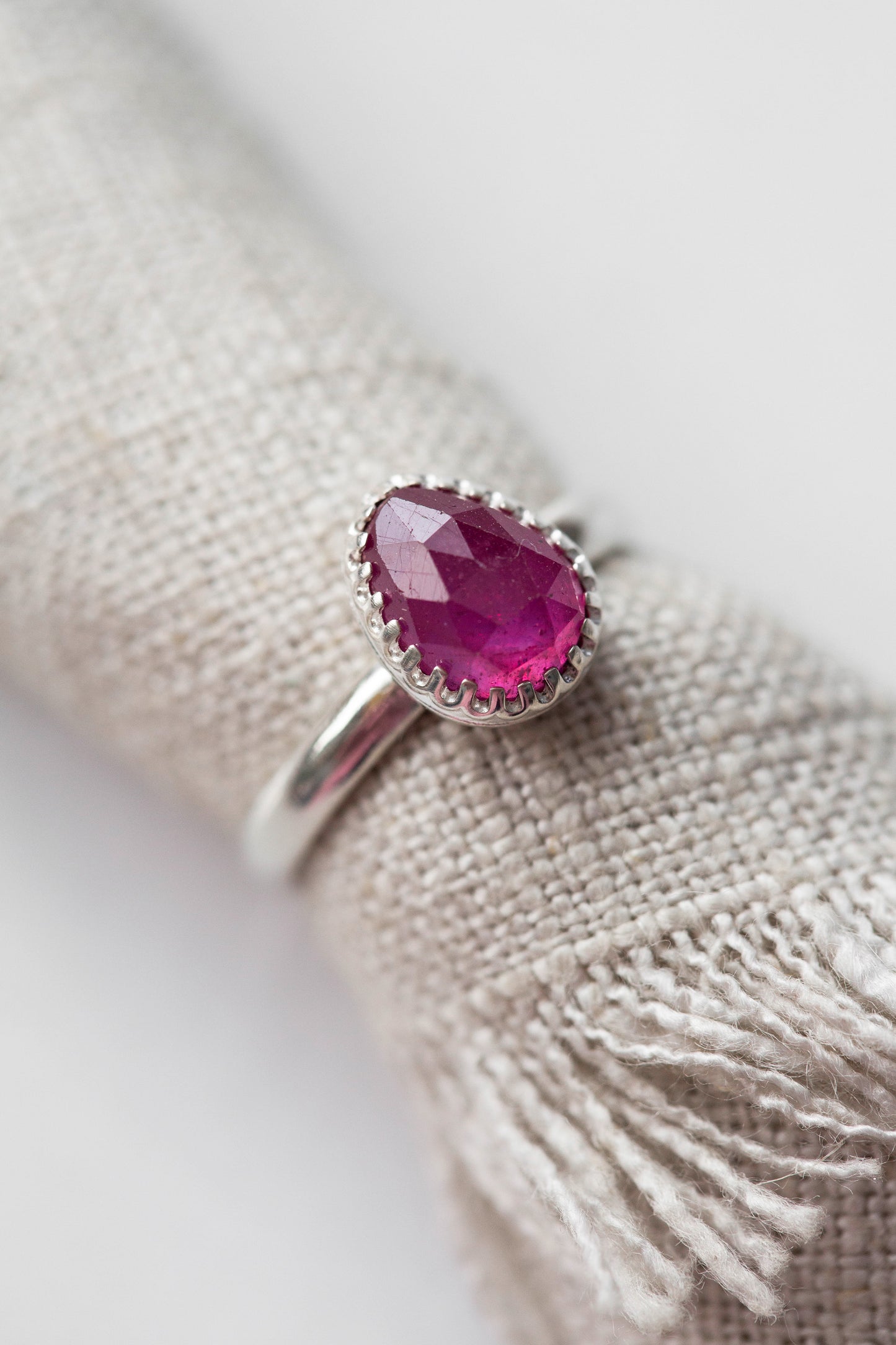 Size 8.5 | Pink Sapphire Ring | #14