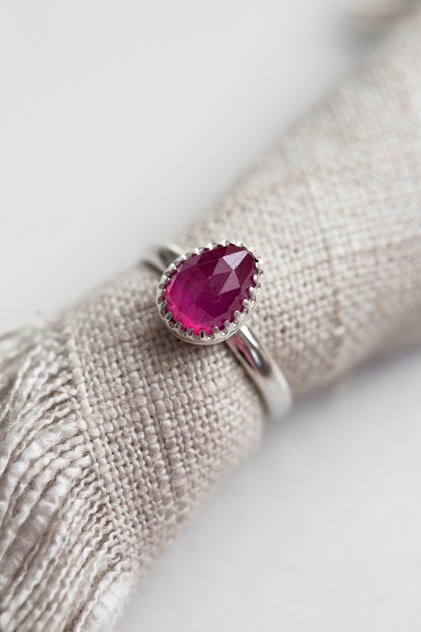Size 8.5 | Pink Sapphire Ring | #14