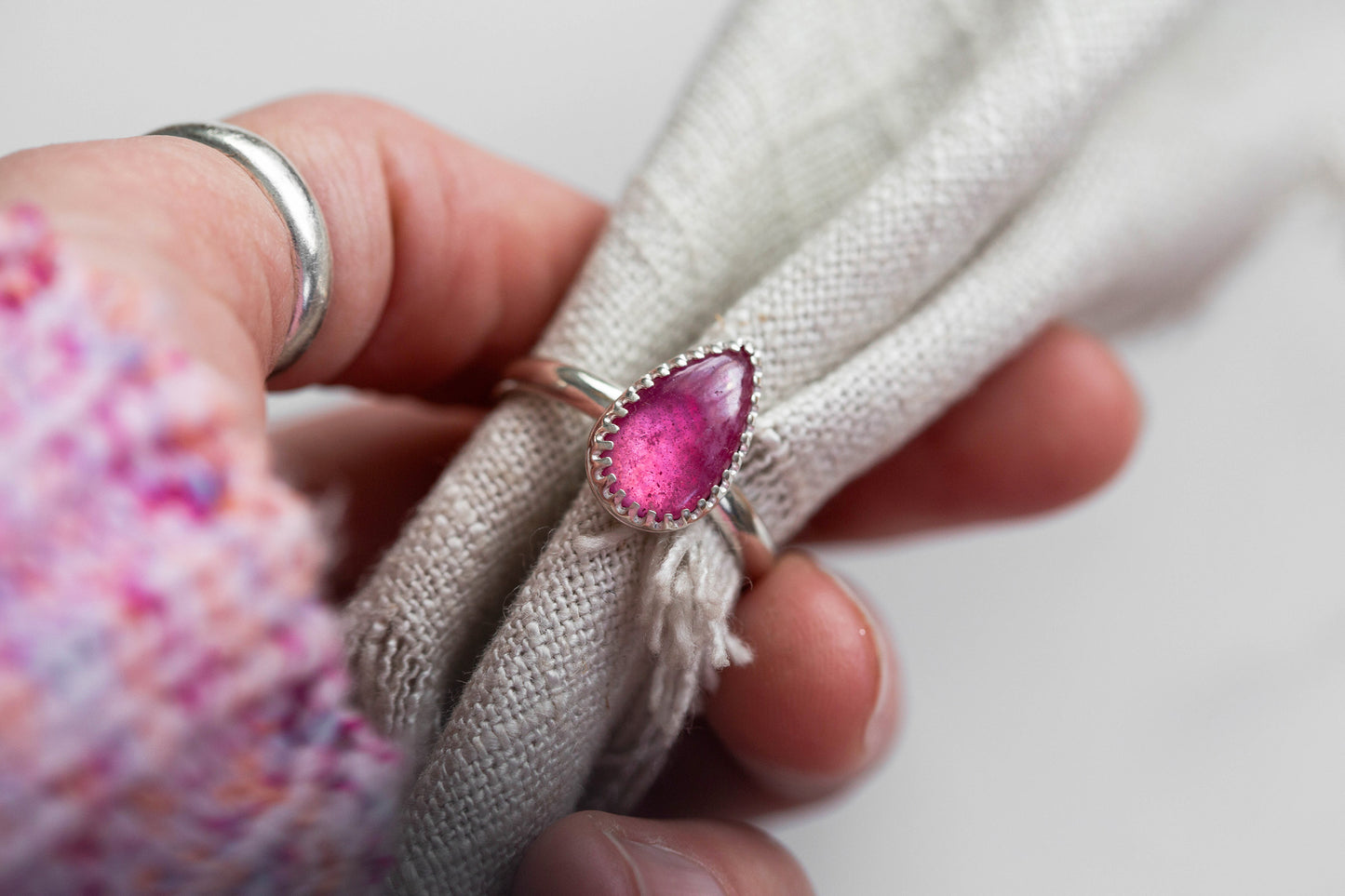 Size 10 | Pink Sapphire Ring | #16