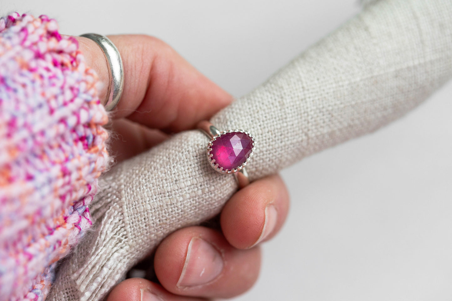 Size 5 | Pink Sapphire Ring | #17