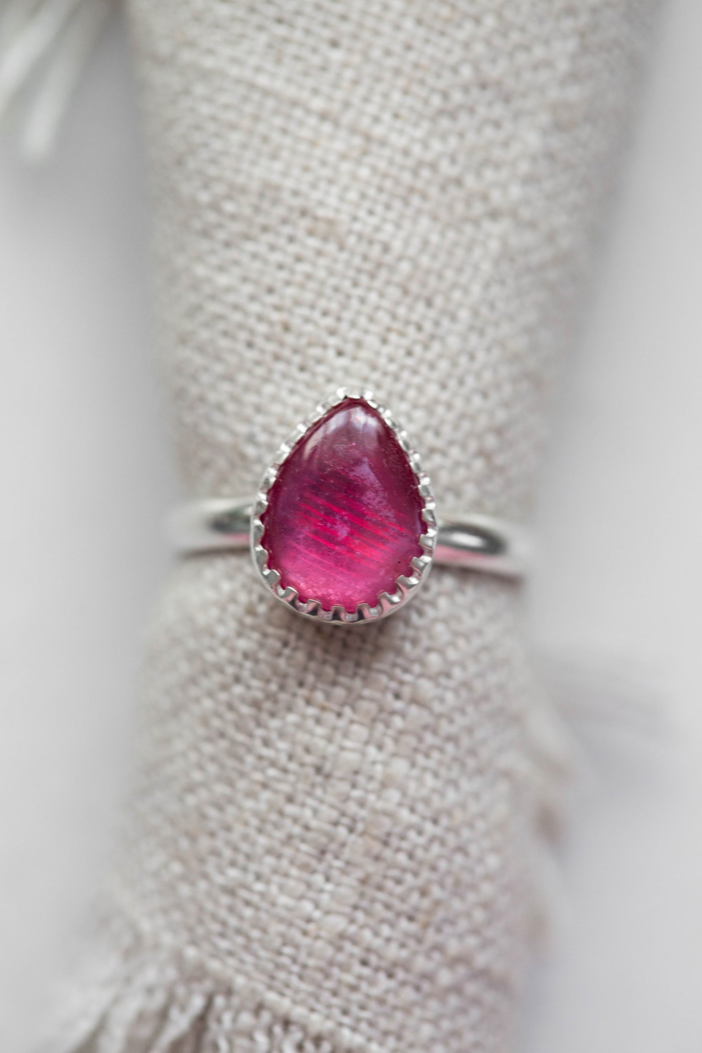 Size 7.5 | Pink Sapphire Ring | #19