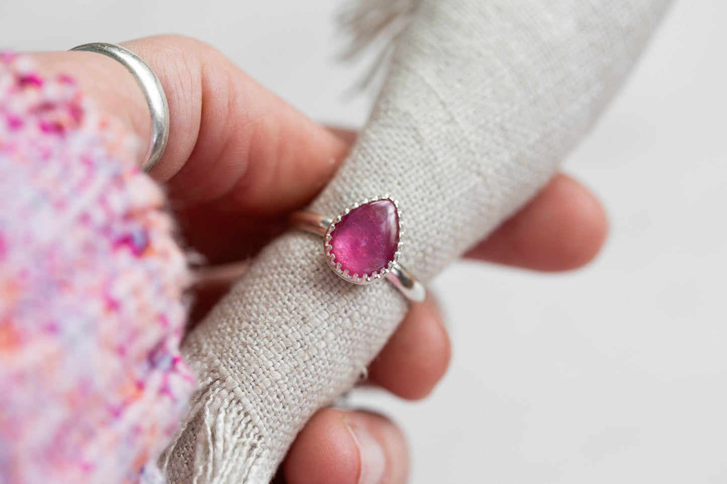 Size 7.5 | Pink Sapphire Ring | #19