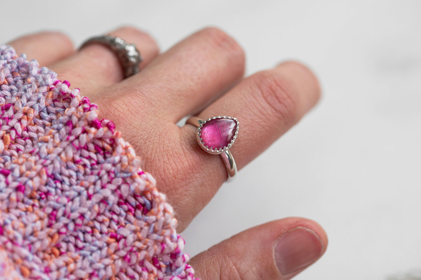 Size 7.5 | Pink Sapphire Ring | #19