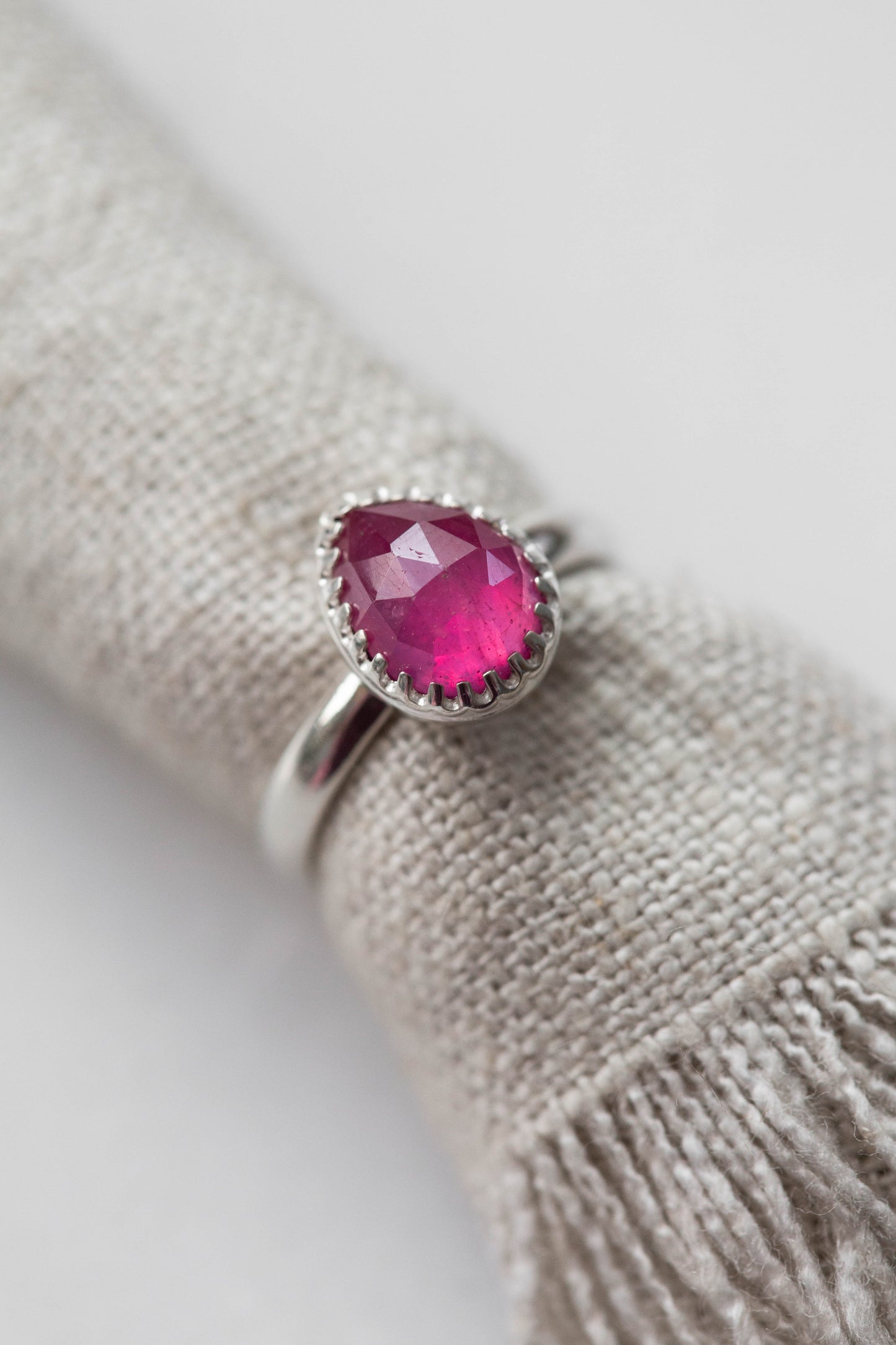 Size 7 | Pink Sapphire Ring | #23