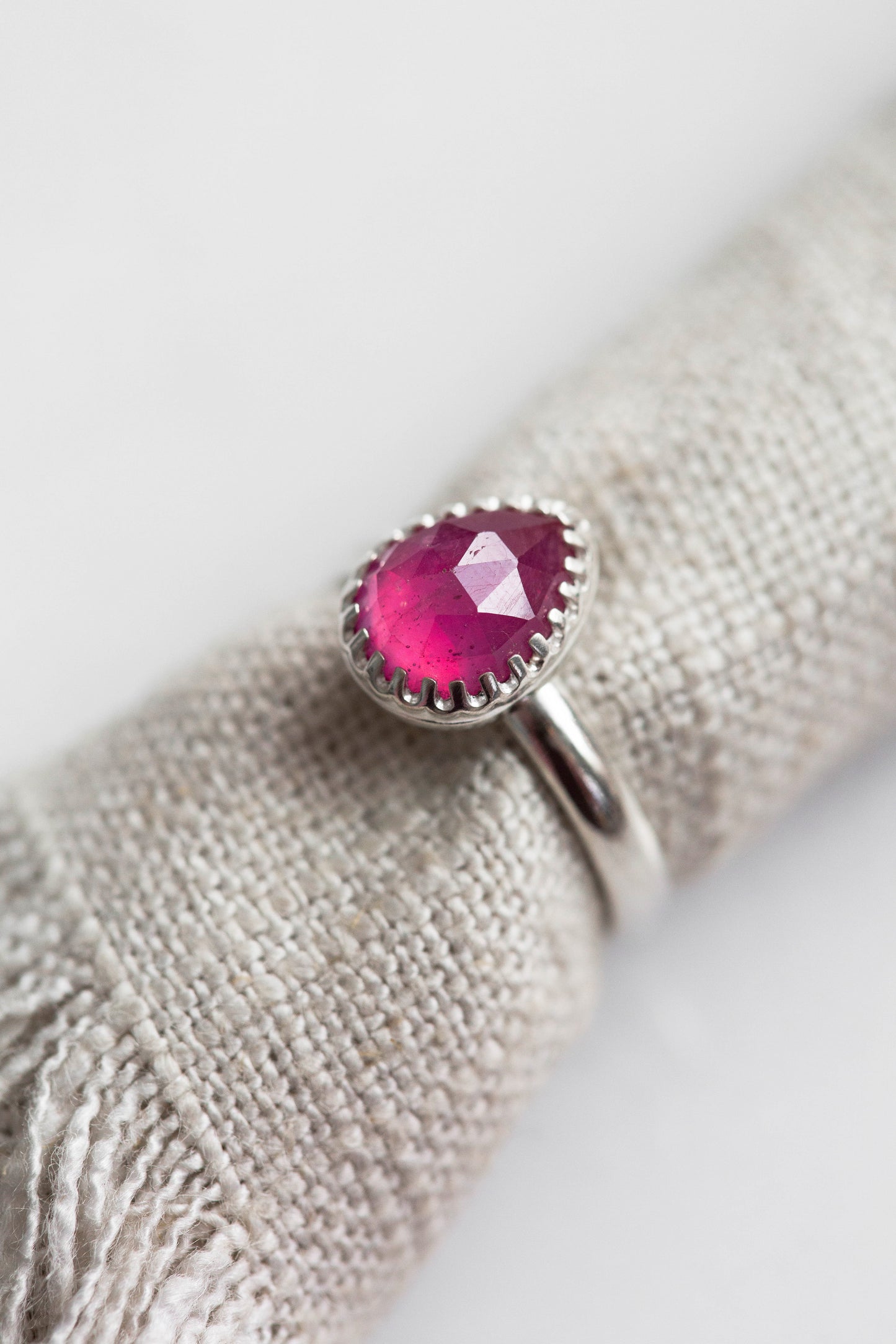Size 7 | Pink Sapphire Ring | #23