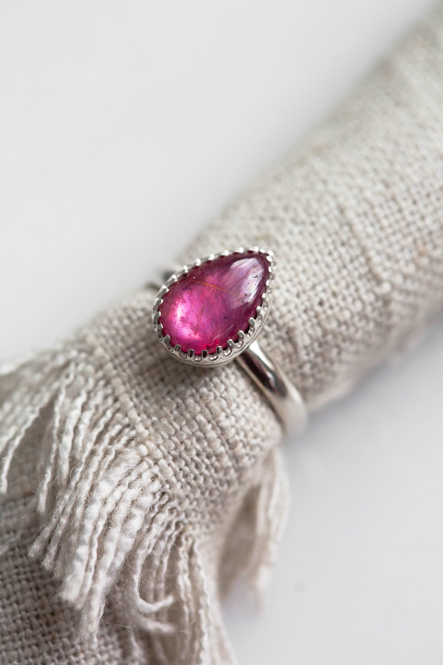 Size 8 | Pink Sapphire Ring | #24