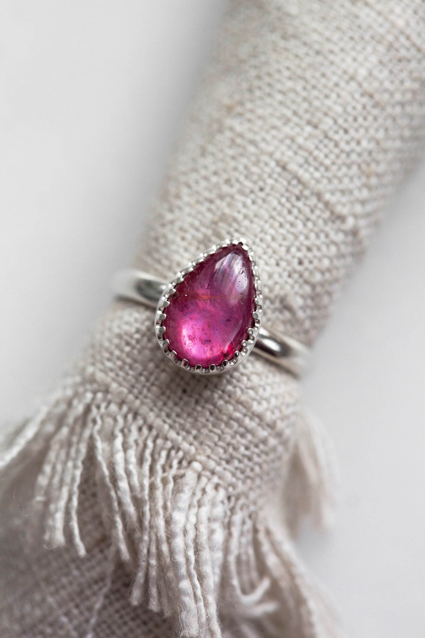 Size 8 | Pink Sapphire Ring | #24
