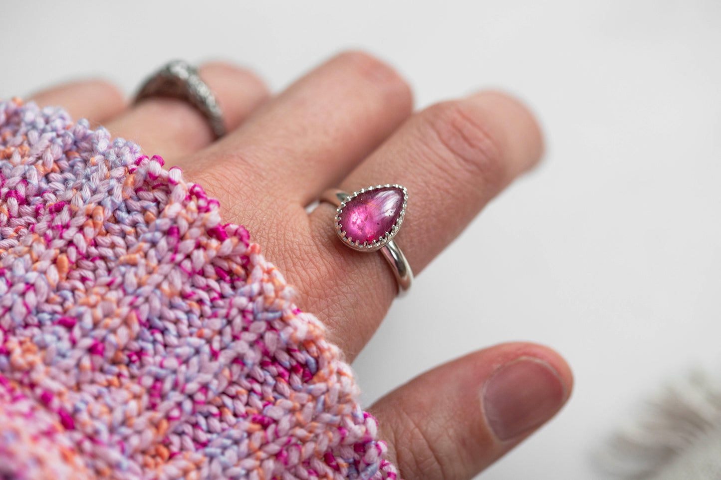 Size 8 | Pink Sapphire Ring | #24