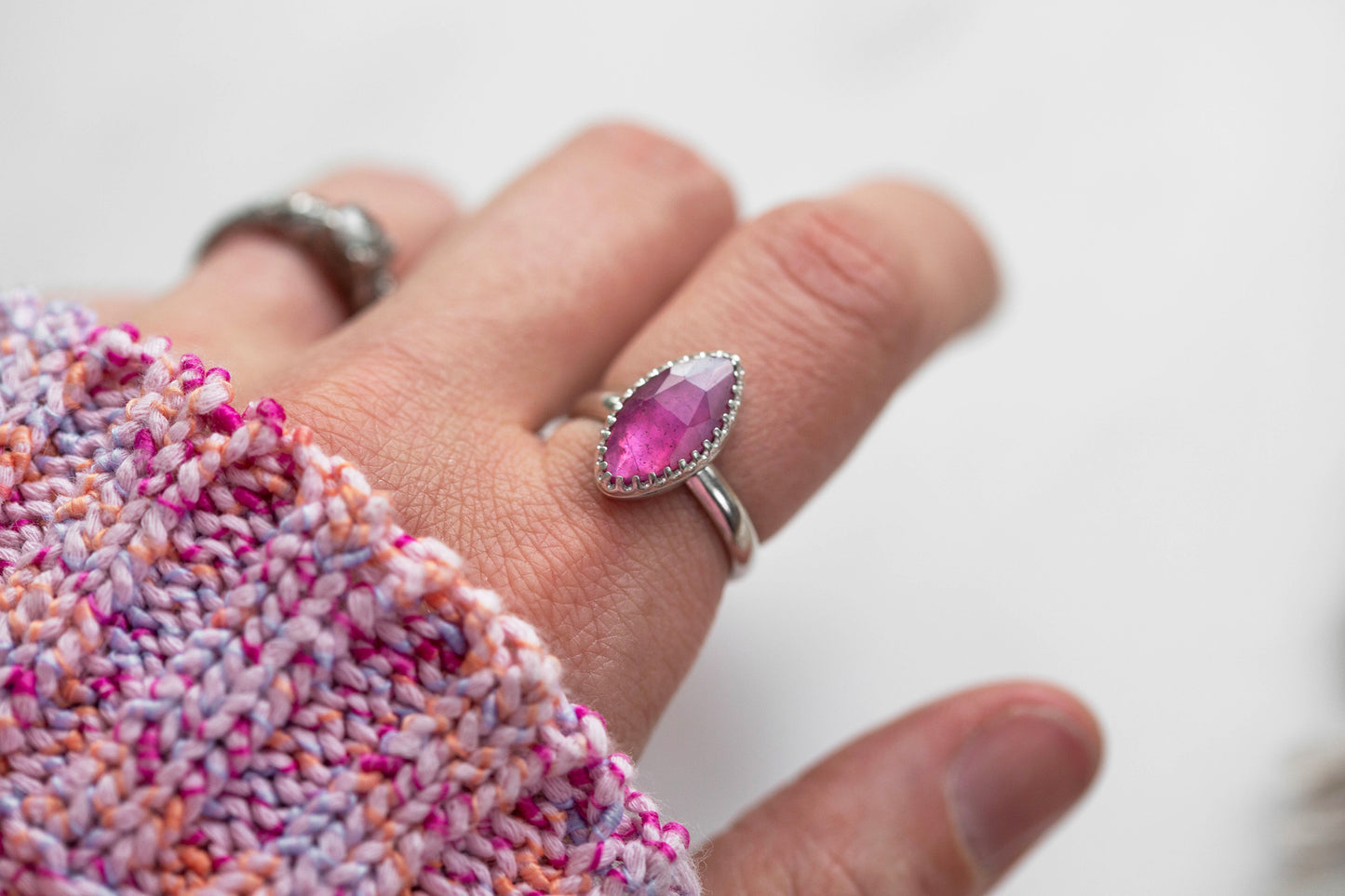 Size 6.5 | Pink Sapphire Ring | #26