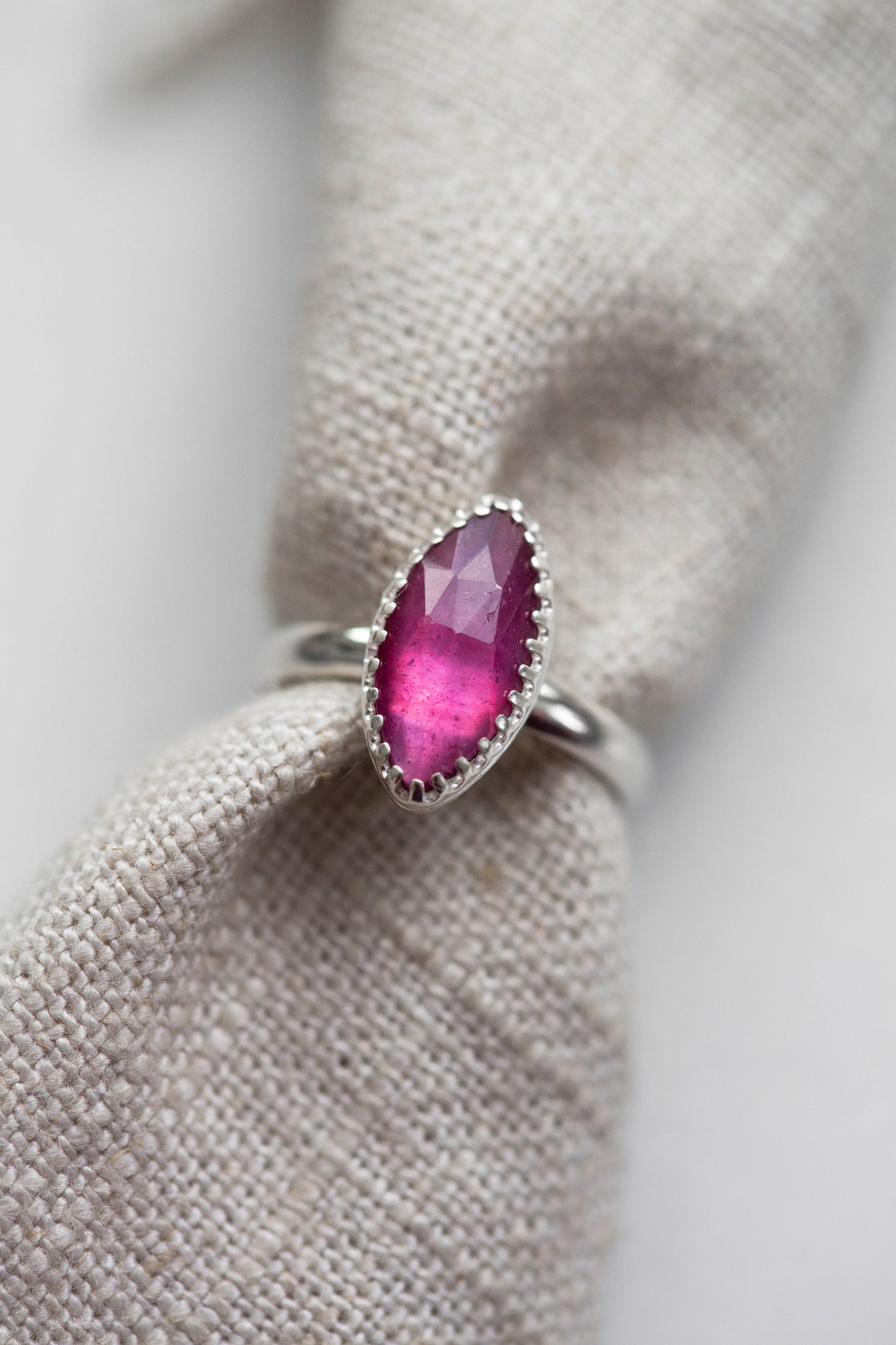 Size 6 | Pink Sapphire Ring | #28
