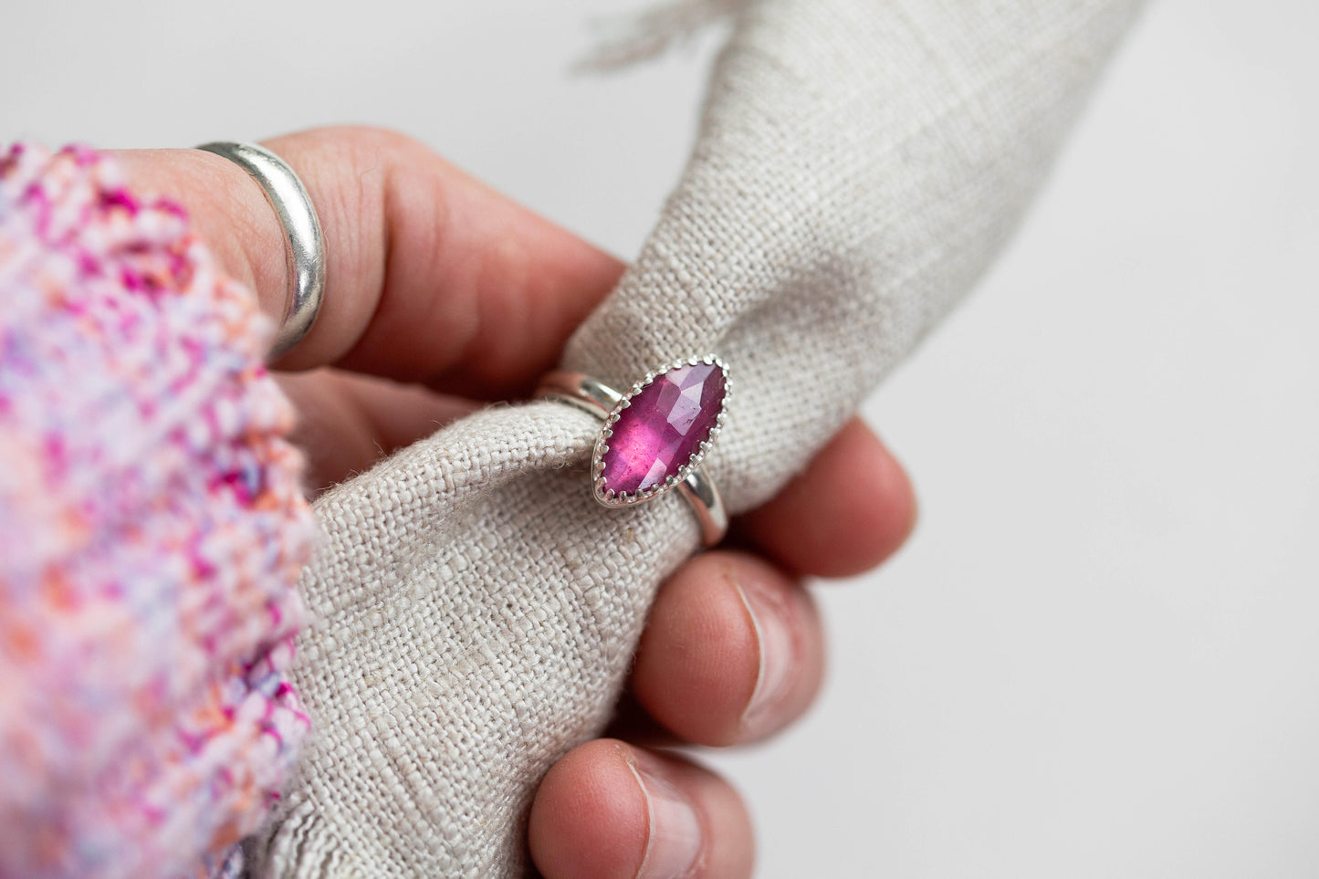 Size 6 | Pink Sapphire Ring | #28