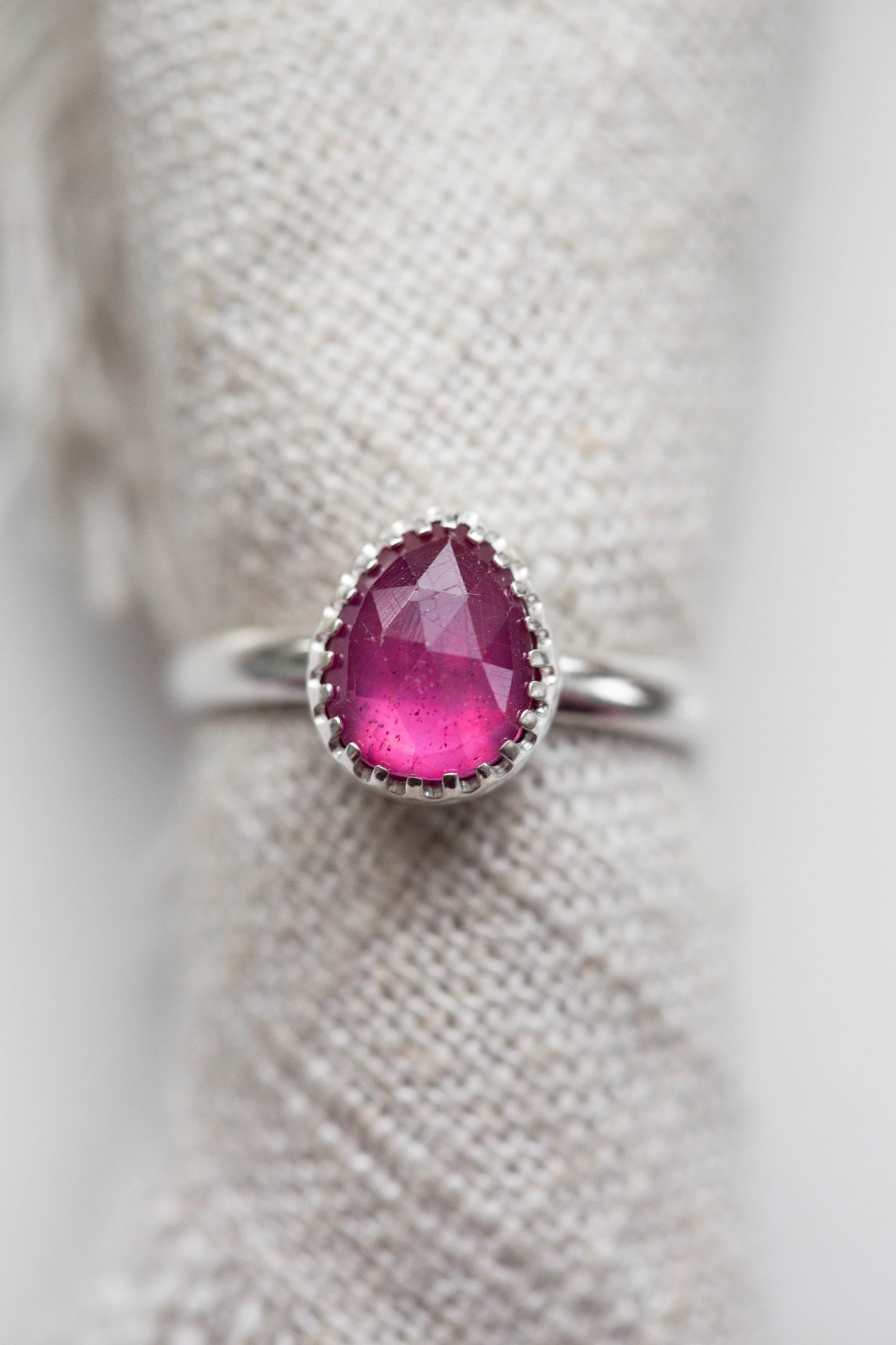 Size 8 | Pink Sapphire Ring | #29