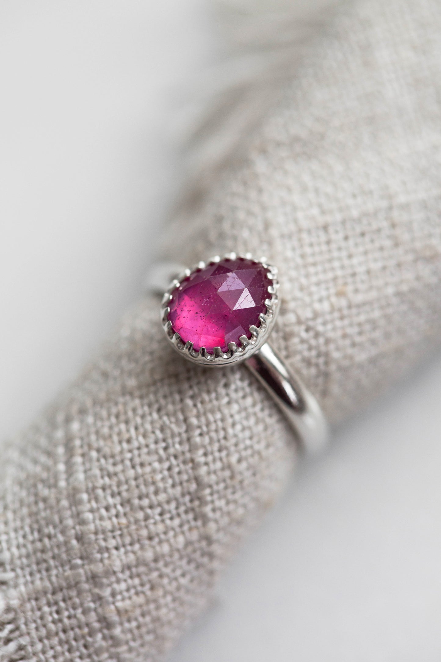 Size 8 | Pink Sapphire Ring | #29
