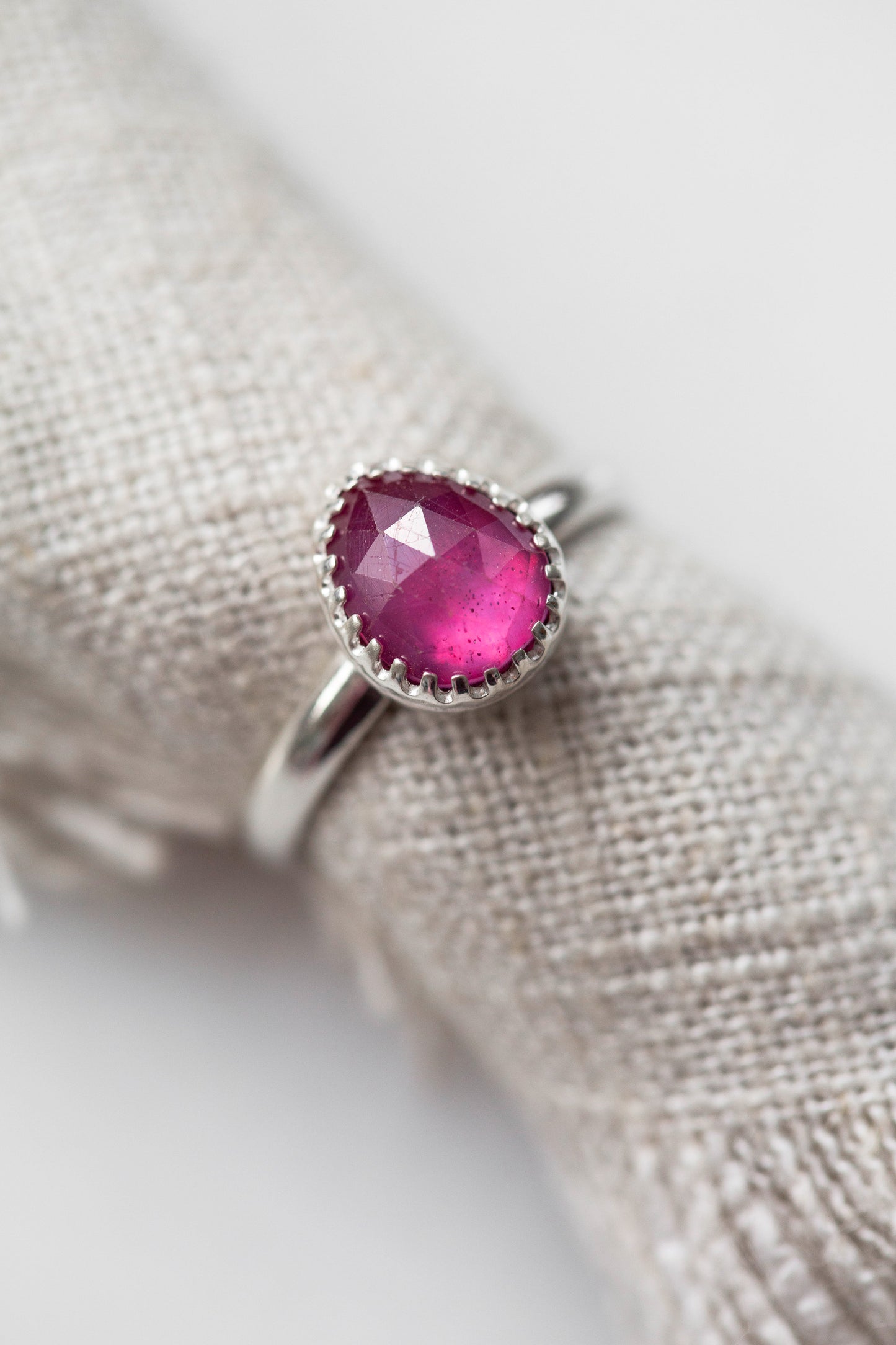 Size 8 | Pink Sapphire Ring | #29