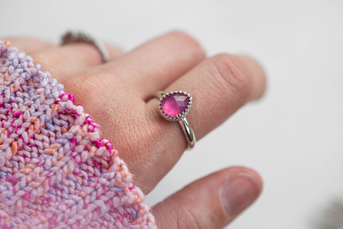 Size 8 | Pink Sapphire Ring | #29