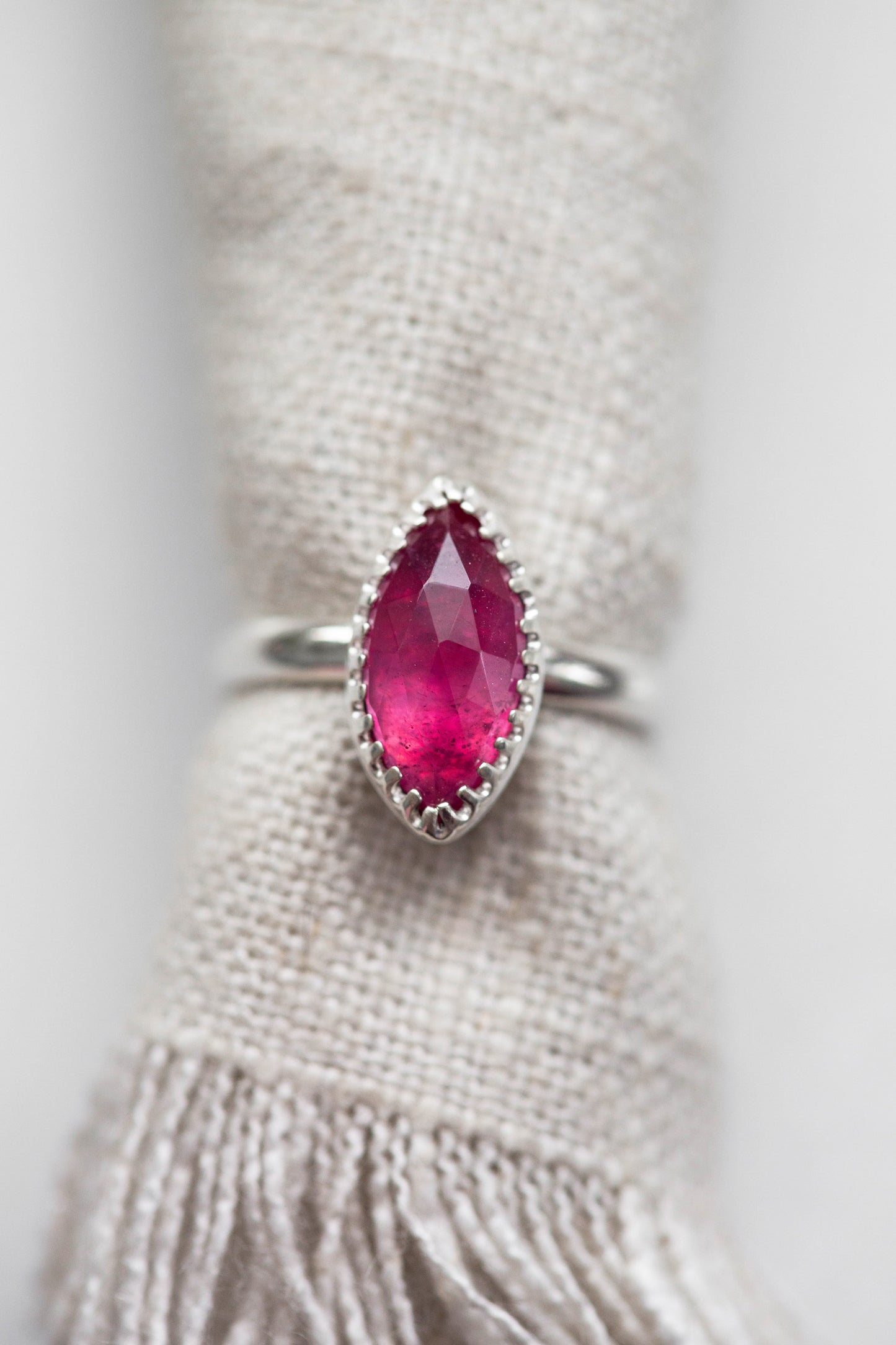 Size 7.5 | Pink Sapphire Ring | #30