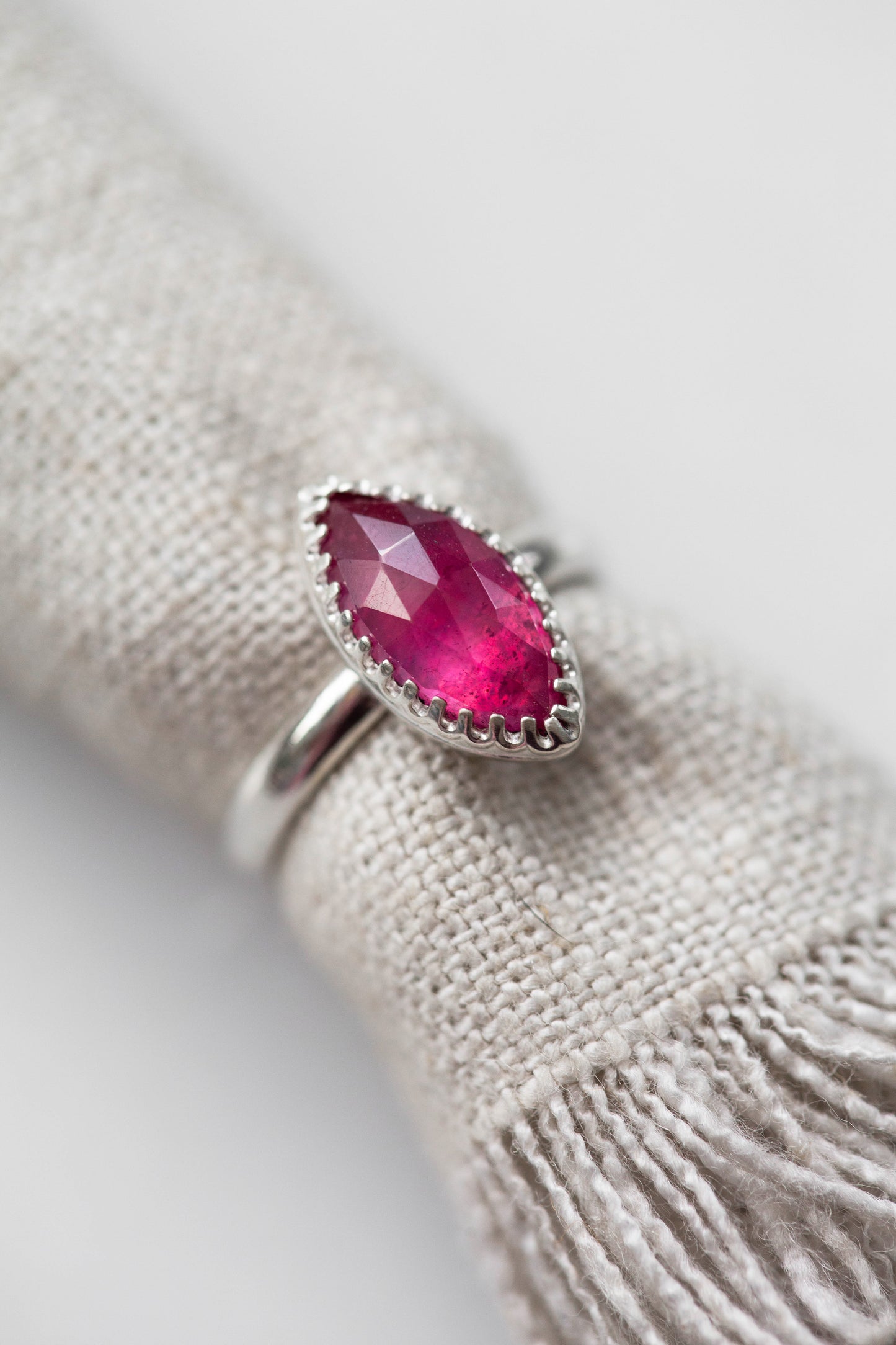Size 7.5 | Pink Sapphire Ring | #30