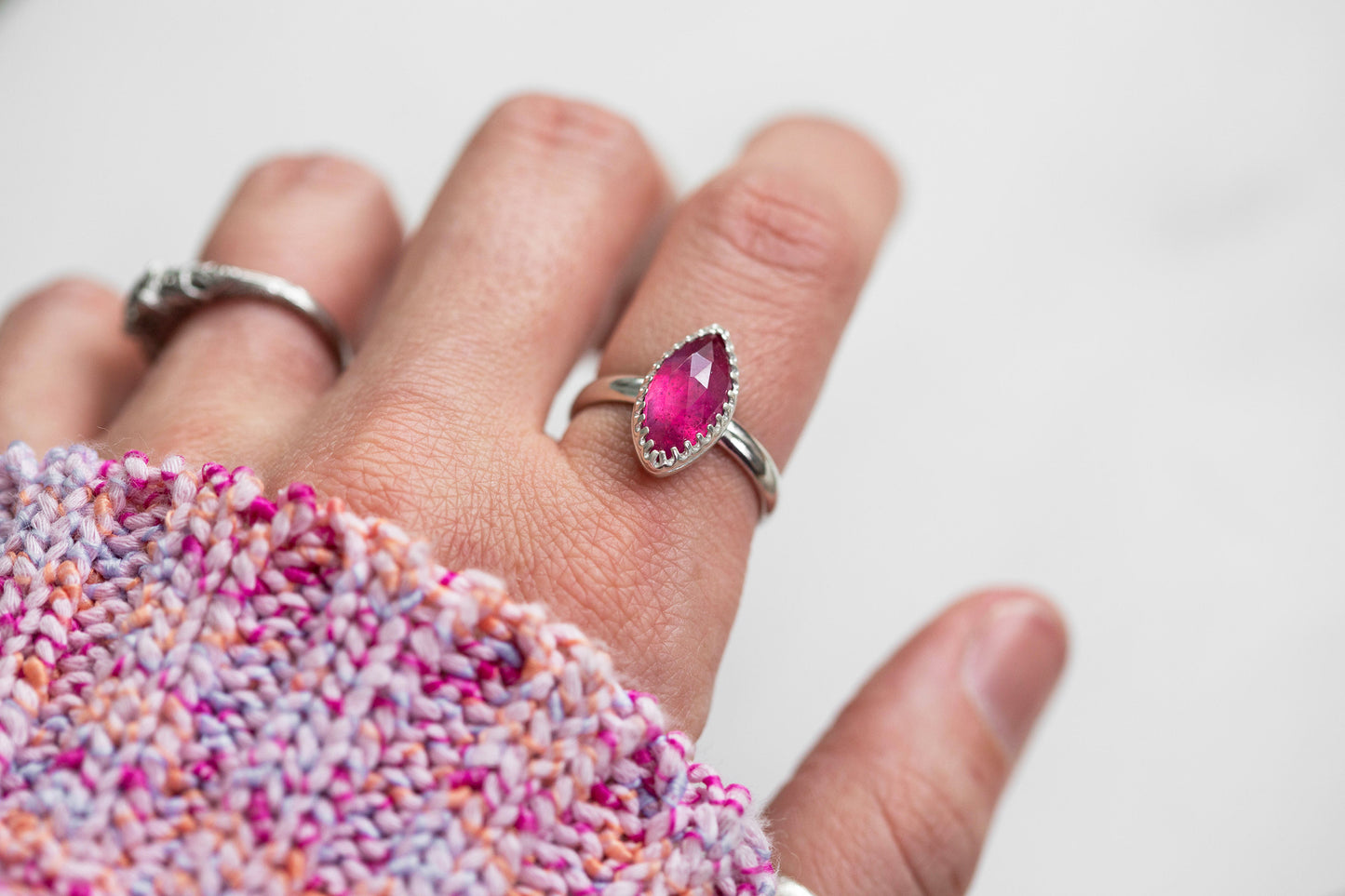 Size 7.5 | Pink Sapphire Ring | #30