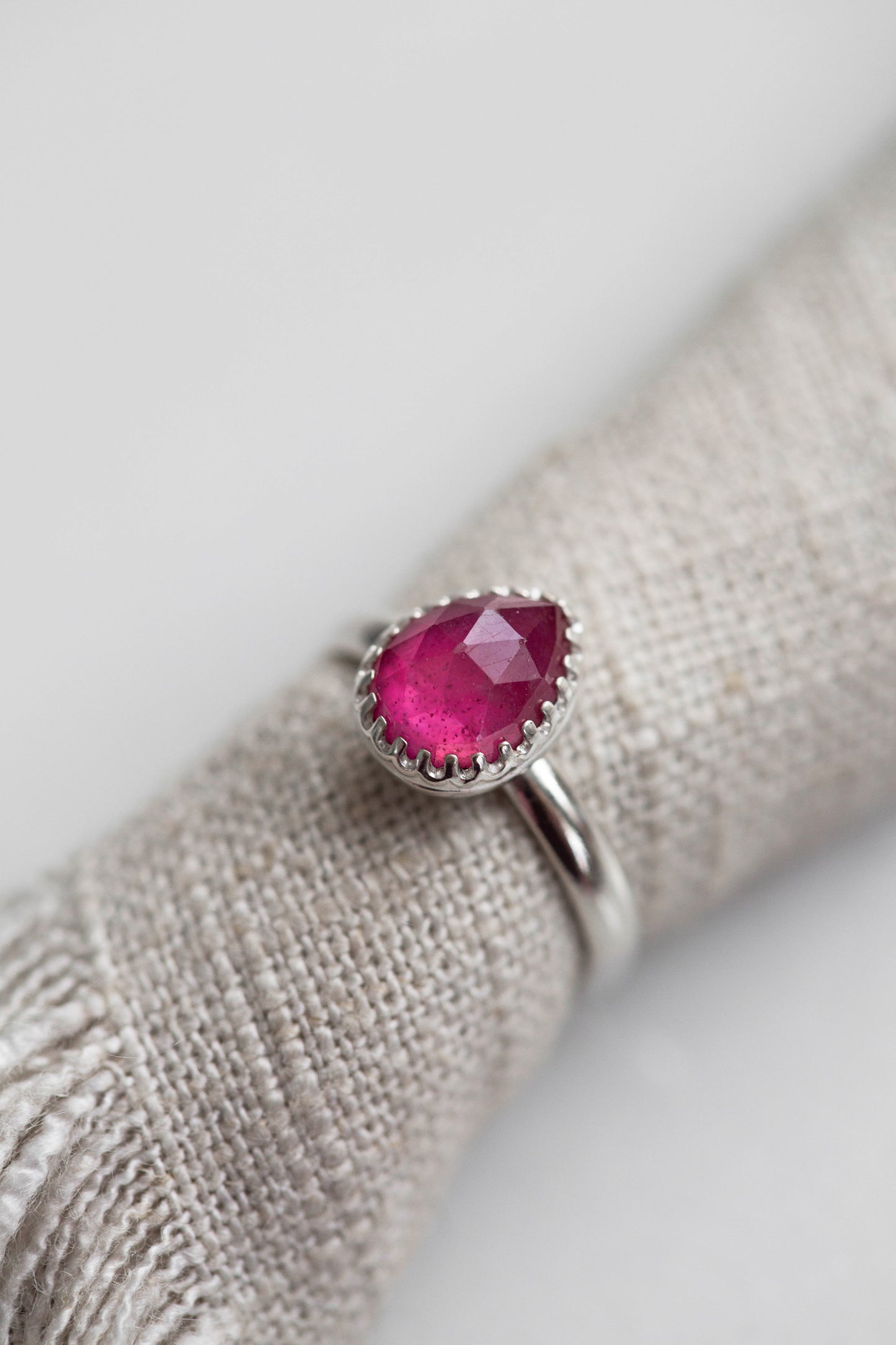 Size 8 | Pink Sapphire Ring | #31