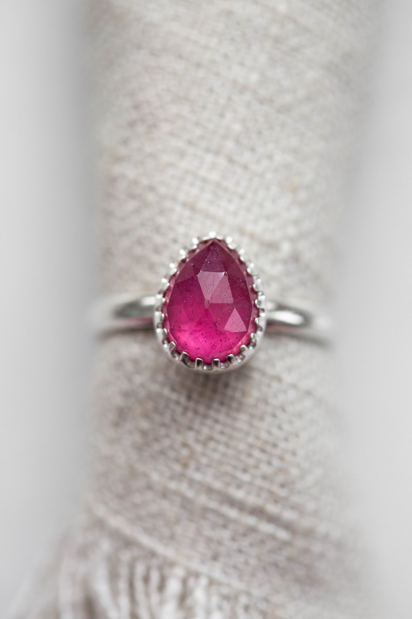 Size 8 | Pink Sapphire Ring | #31