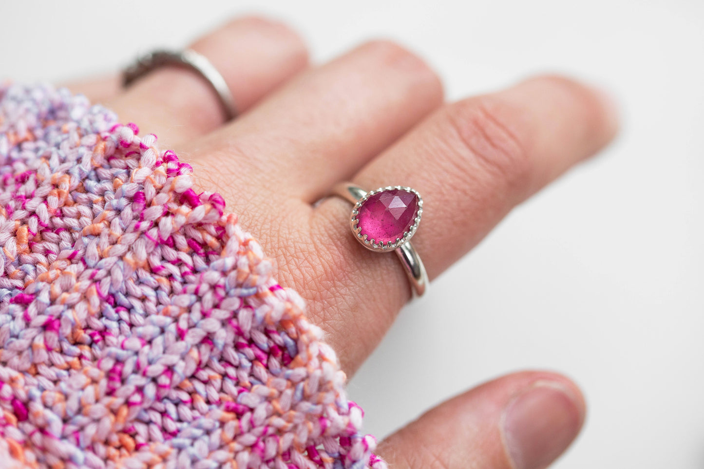Size 8 | Pink Sapphire Ring | #31