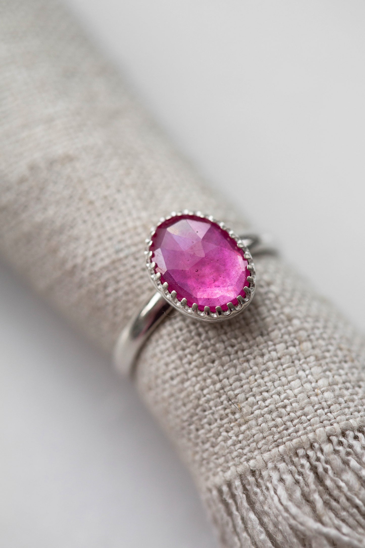 Size 10 | Pink Sapphire Ring | #32