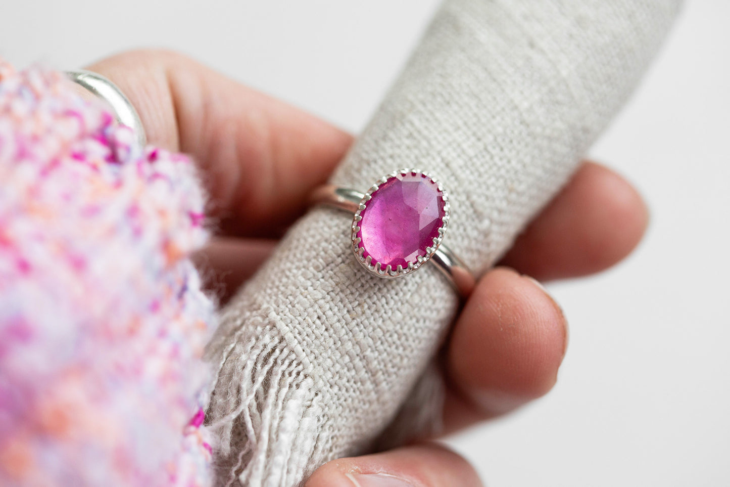 Size 10 | Pink Sapphire Ring | #32