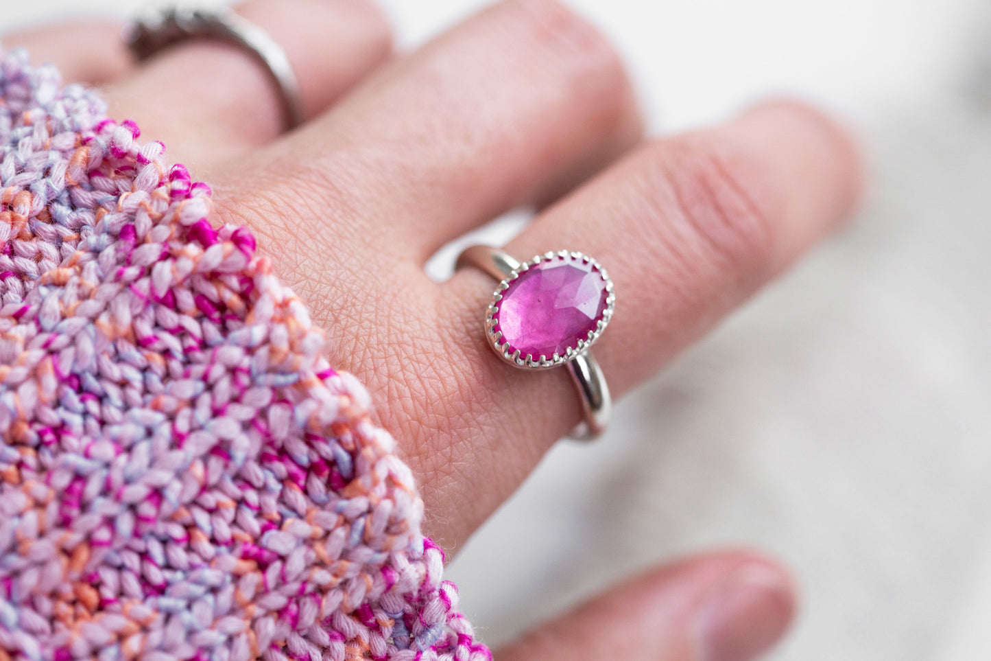 Size 10 | Pink Sapphire Ring | #32