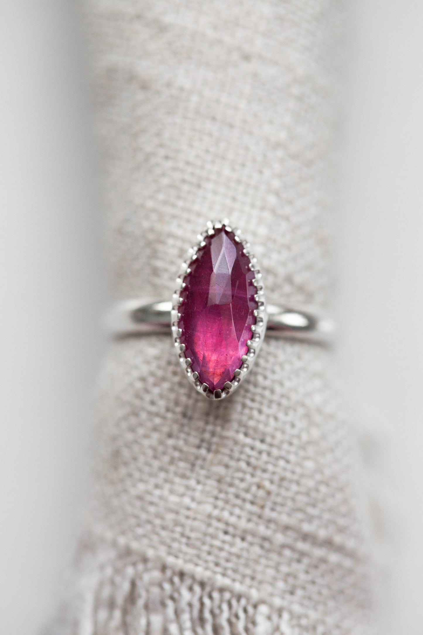 Size 8.5 | Pink Sapphire Ring | #33