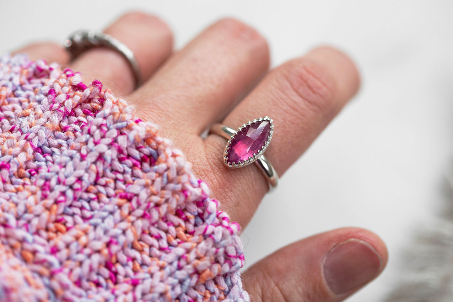 Size 8.5 | Pink Sapphire Ring | #33