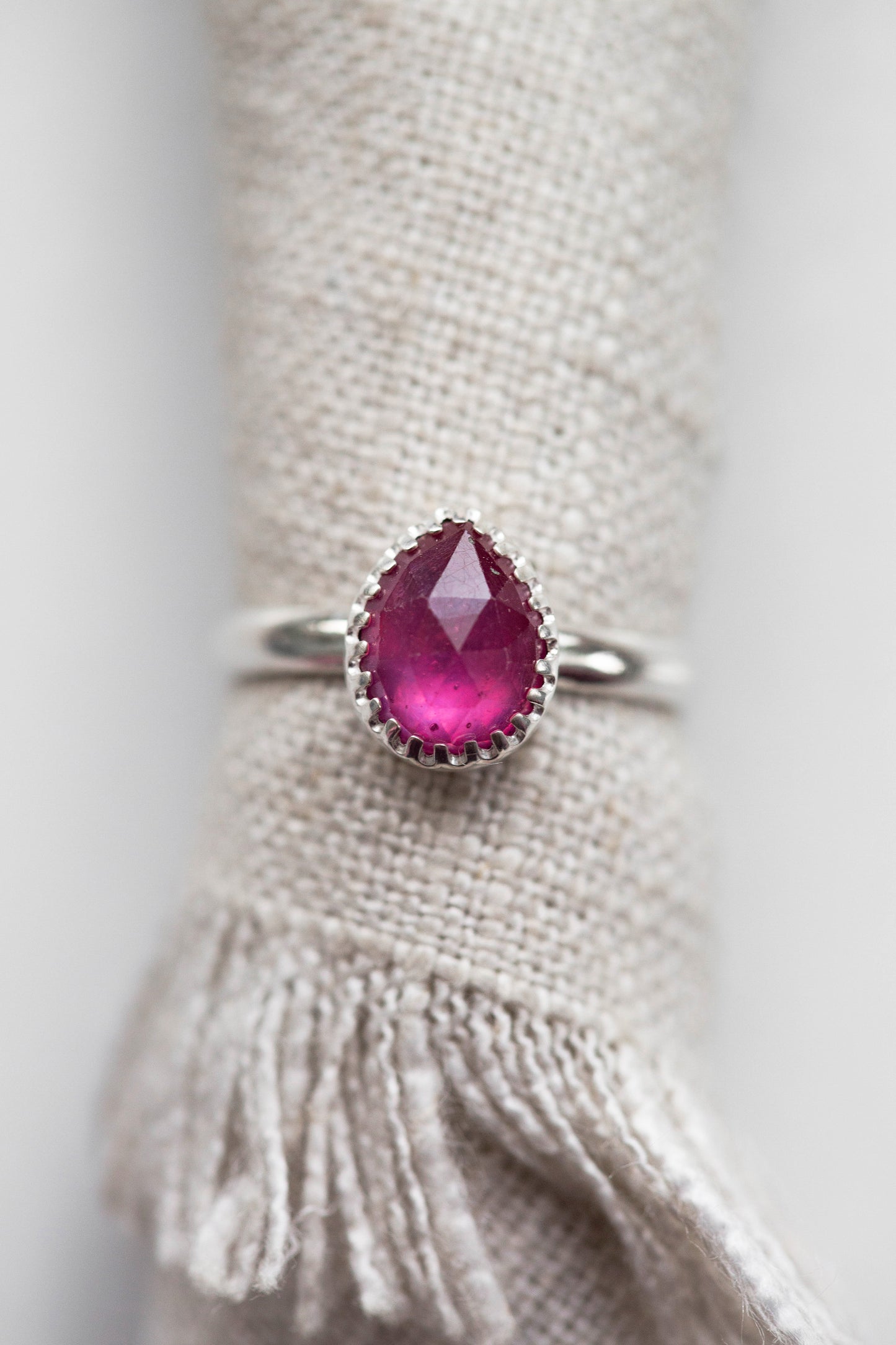Size 8.5 | Pink Sapphire Ring | #34