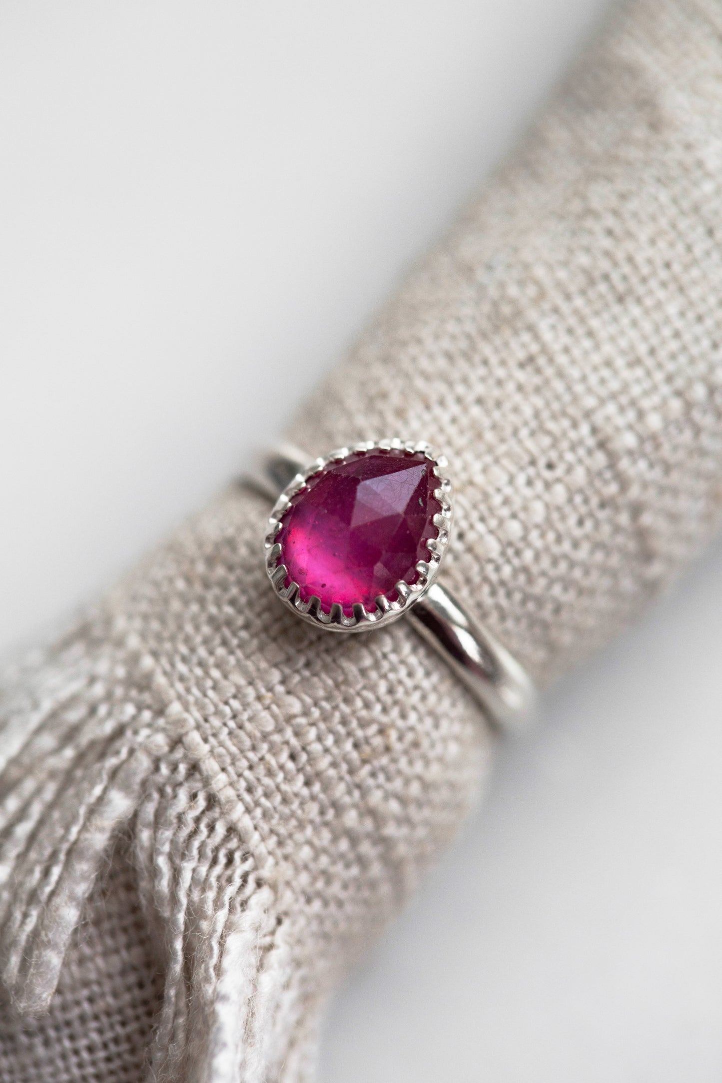 Size 8.5 | Pink Sapphire Ring | #34